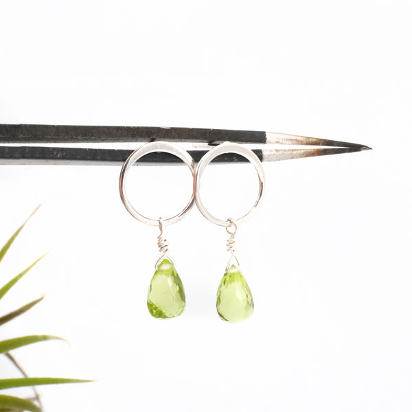 Harris Peridot + Sterling Studs