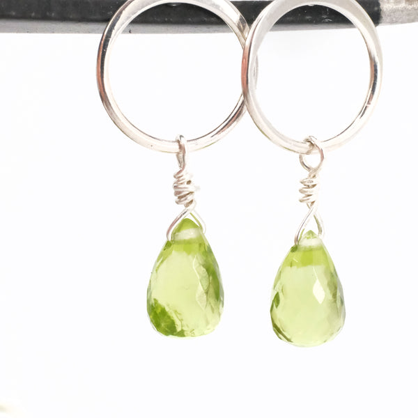 Harris Peridot + Sterling Studs