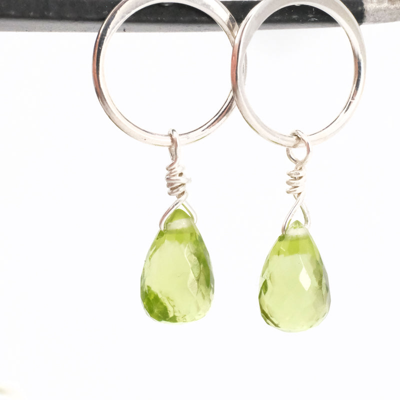 Harris Peridot + Sterling Studs