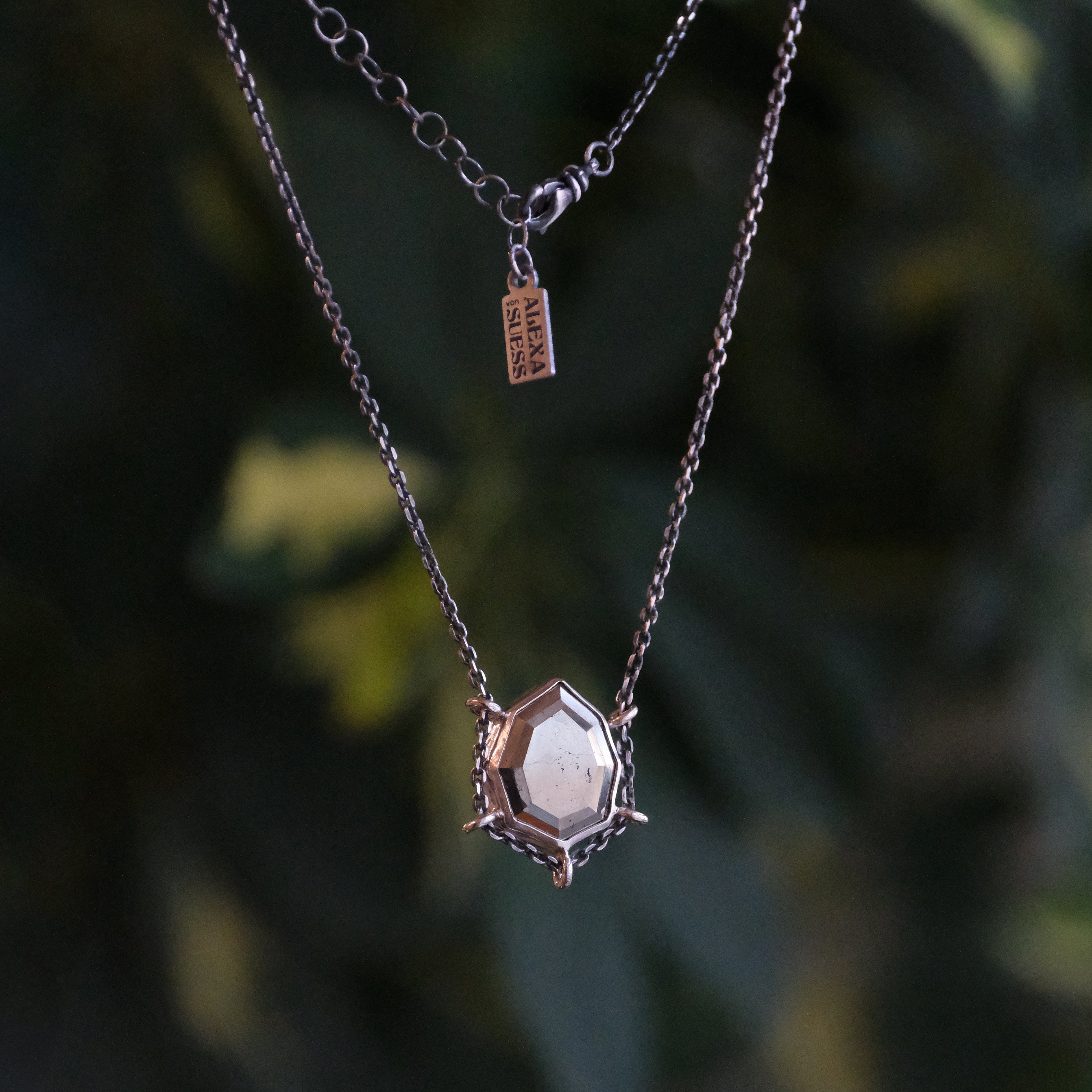 Sterling + Pyrite Vignette Path Necklace - One of a Kind