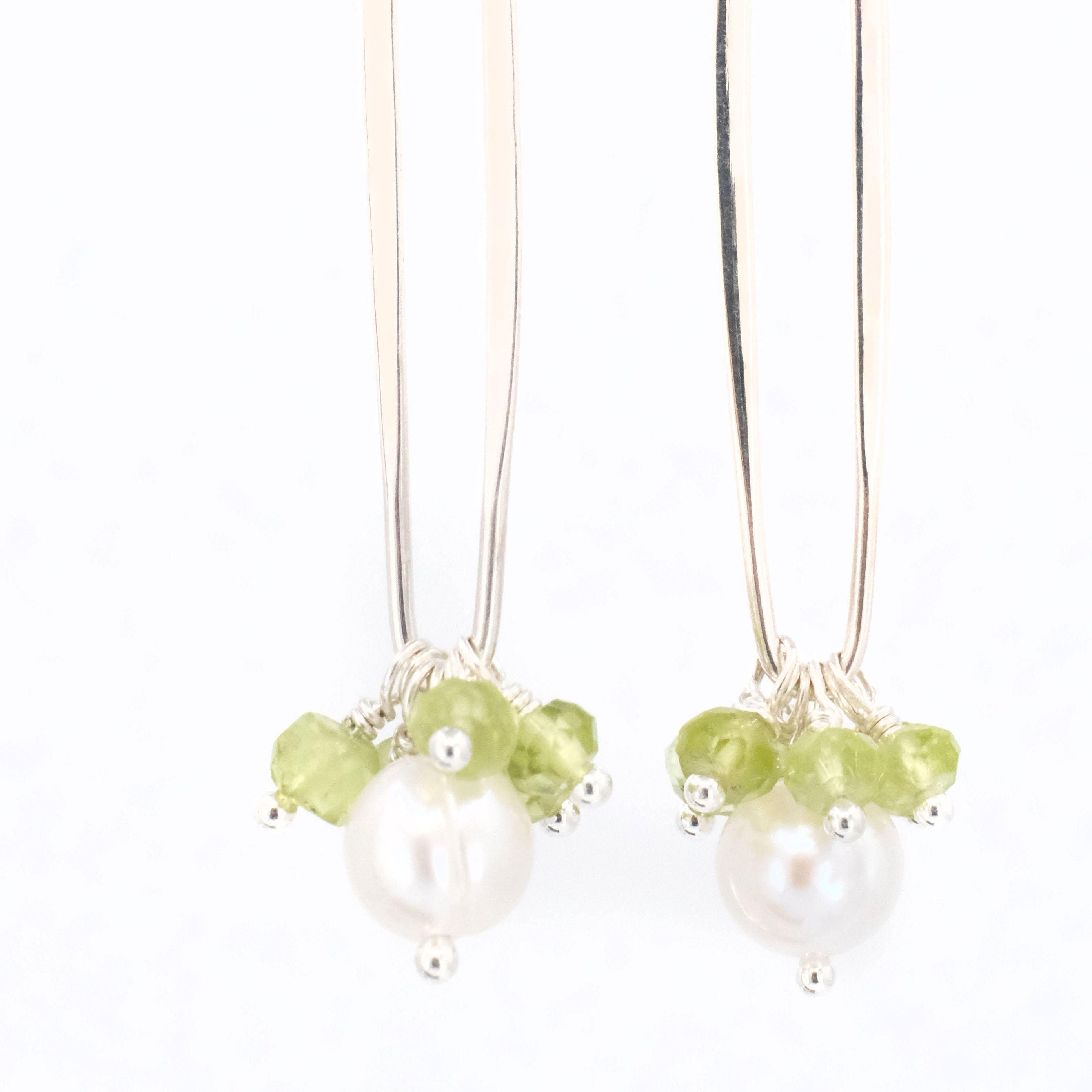 Persus Pearl + Peridot Earrings