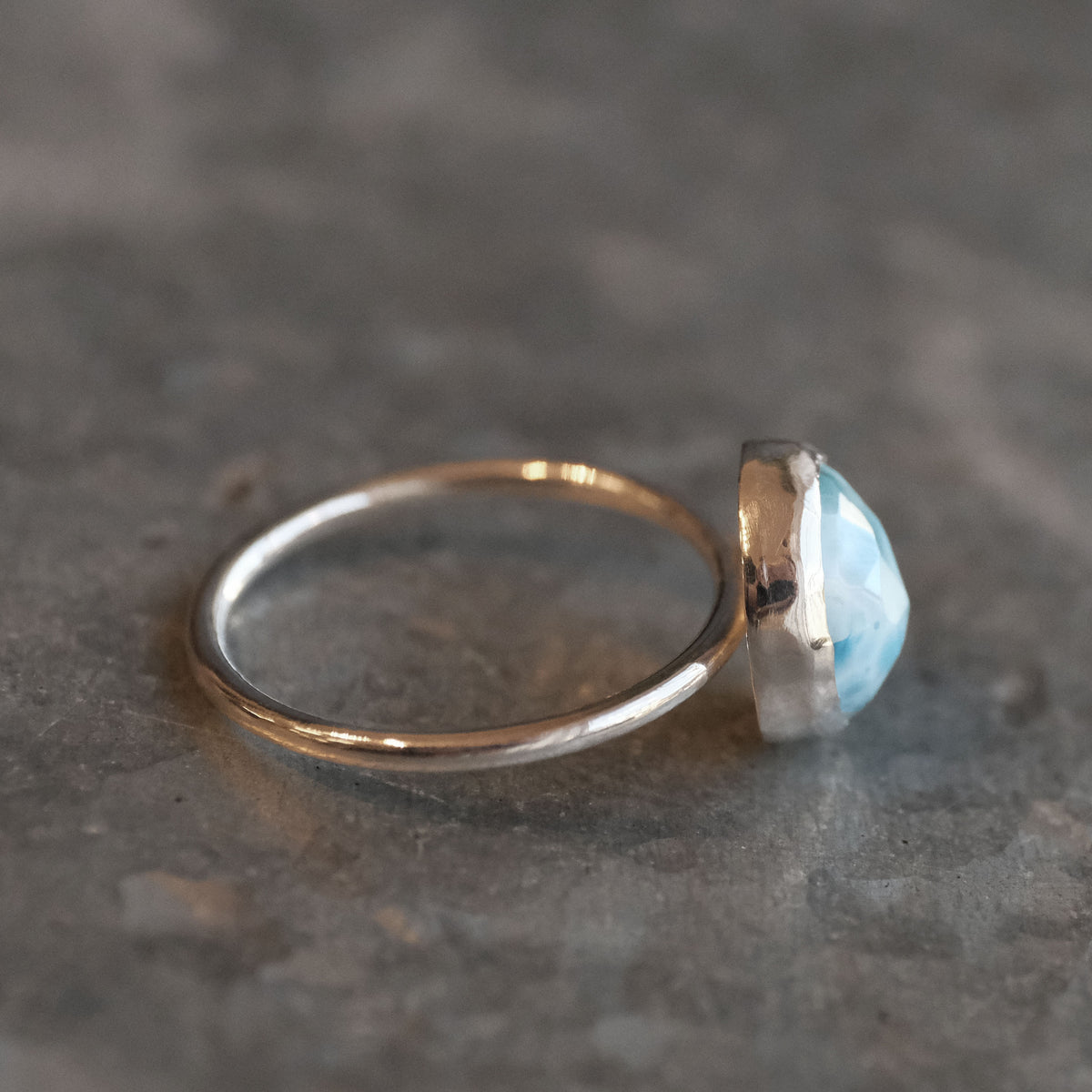 Larimar Chiquito Ring (Size 8) - One of a Kind