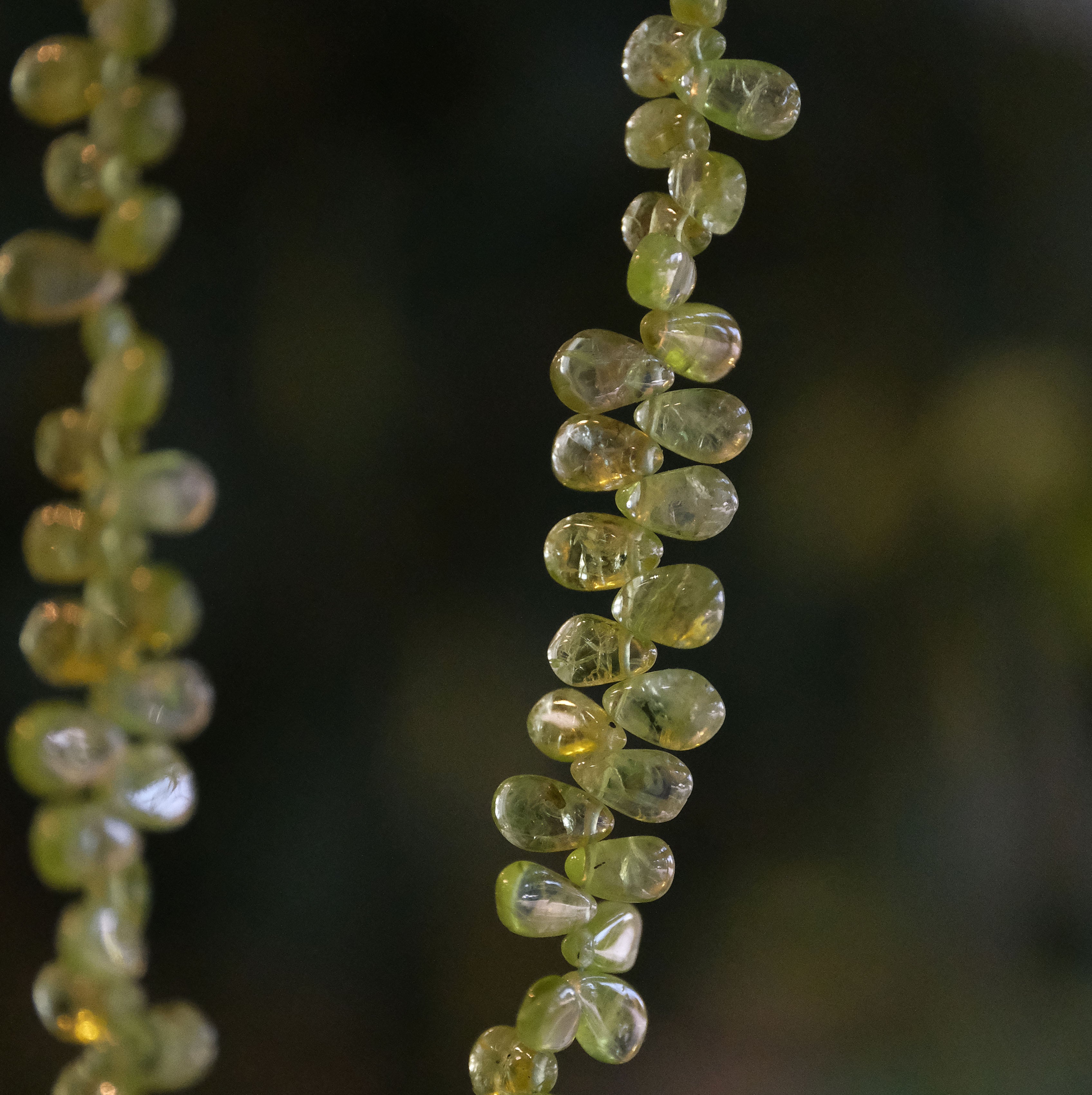 Peridot + Sterling Lime Juice Necklace - One of a Kind