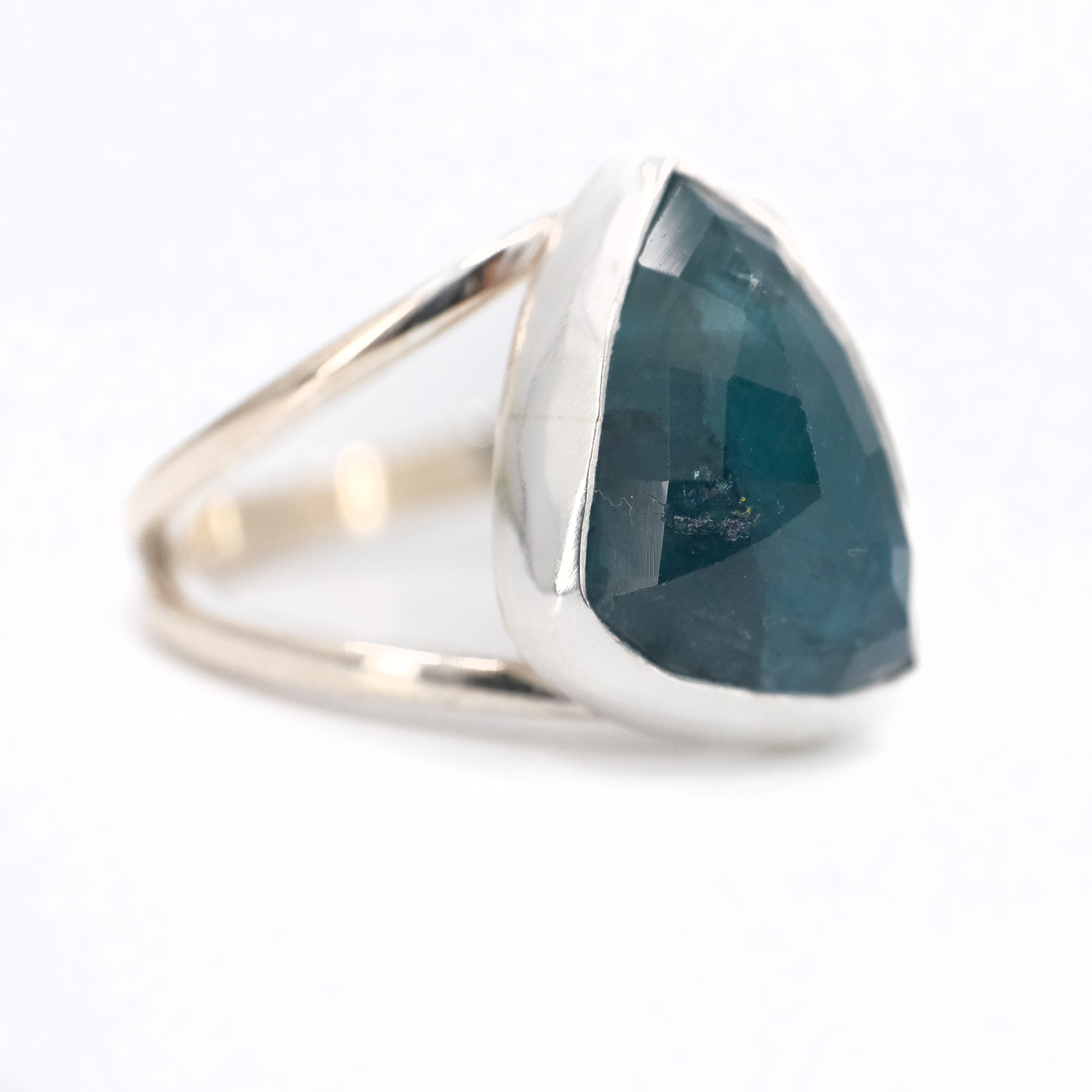 Blue Tourmaline Lucerne Ring (Size 7) - One of a Kind