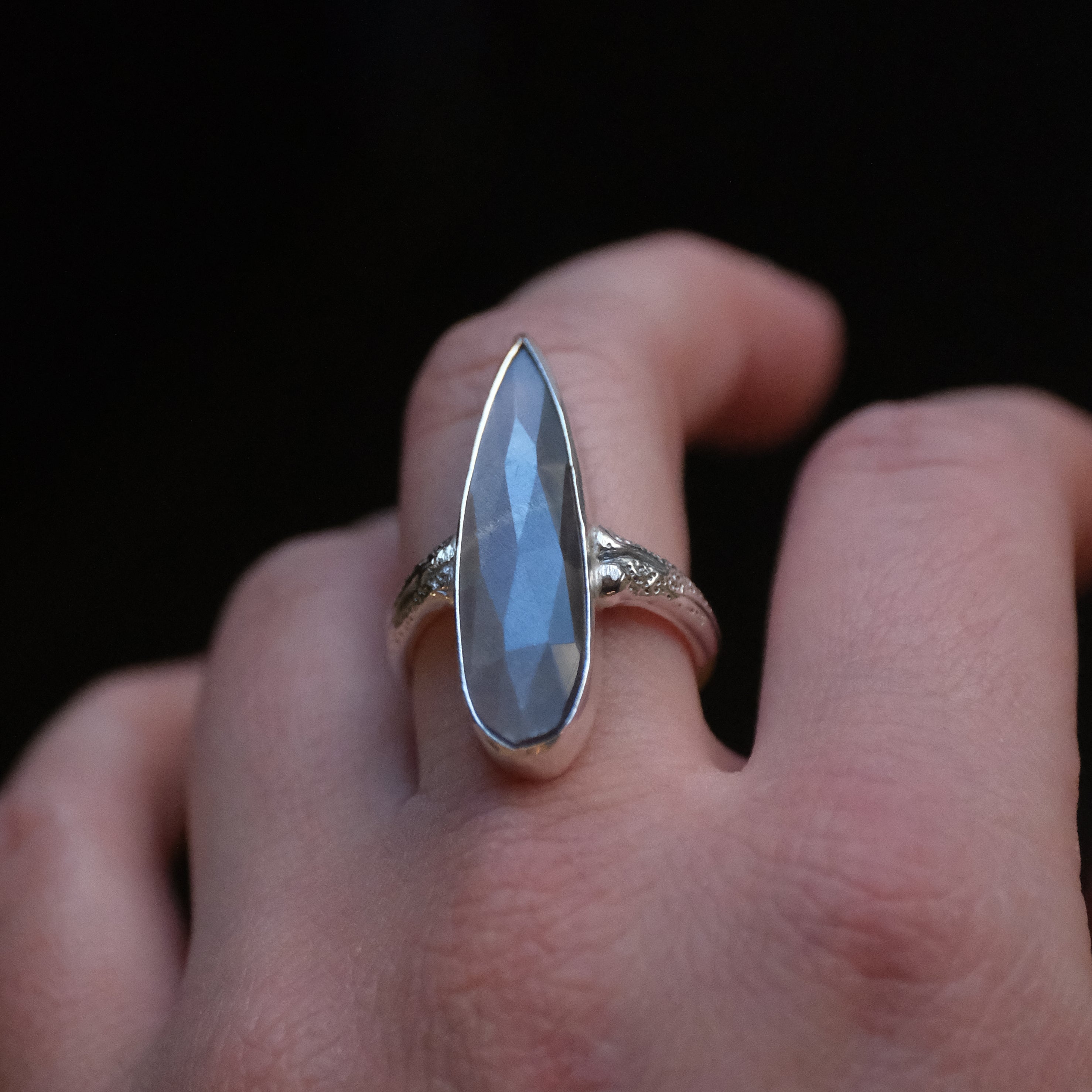 Lavender Bones Moonstone Ring (Size 6) - One of a Kind