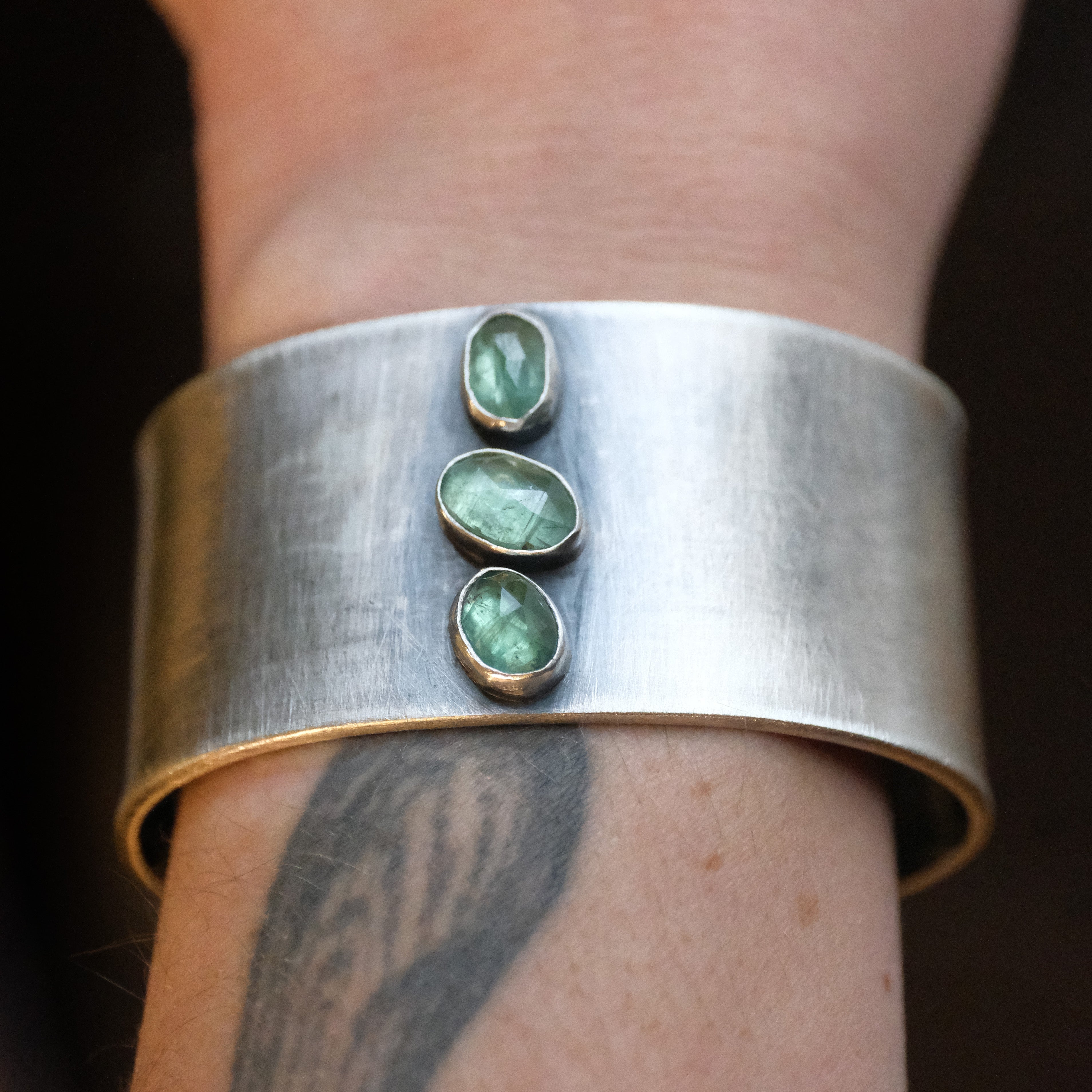 Emerald Kyanite Cairn Cuff - One of a Kind