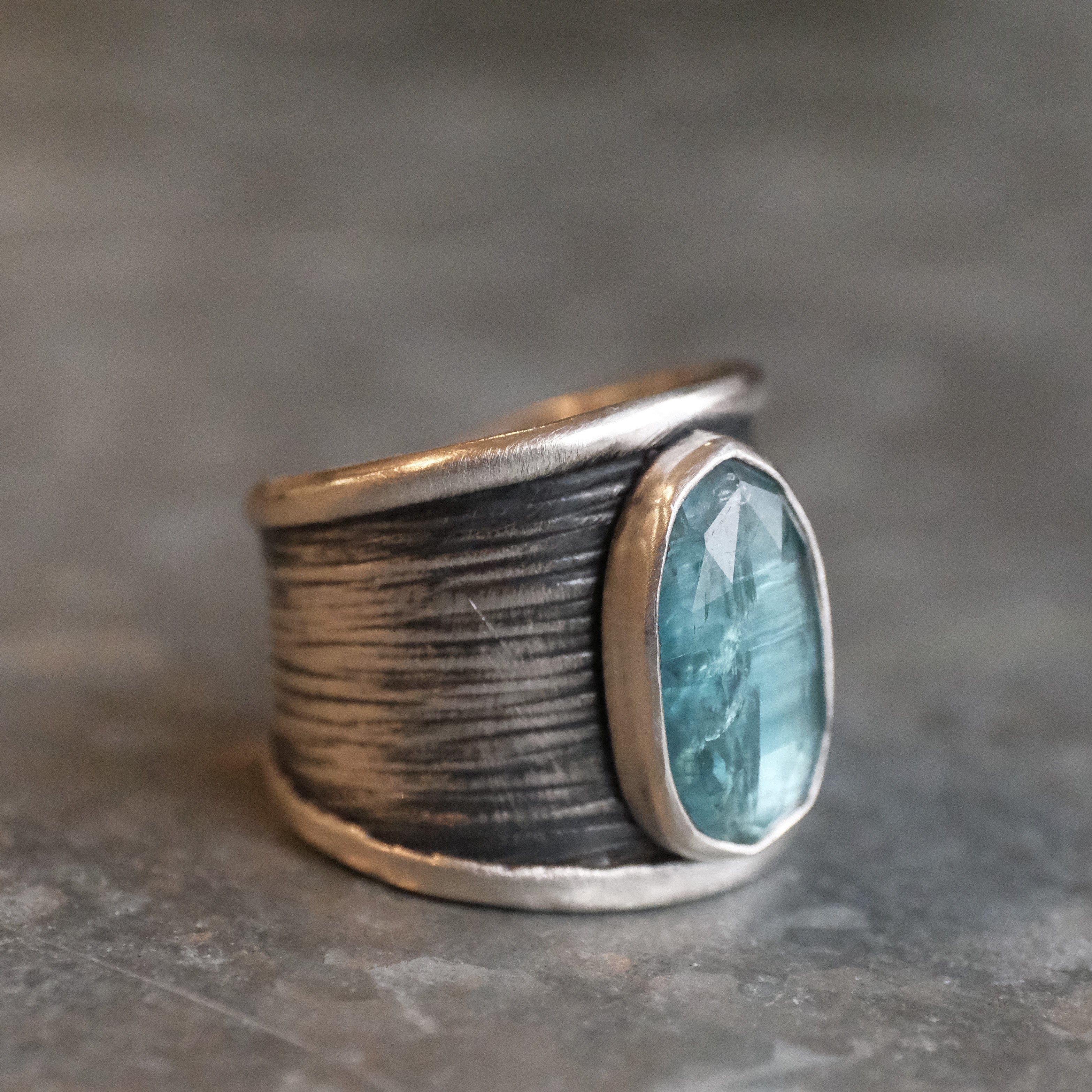 Sterling + Kyanite Winslow Ring - One of a Kind