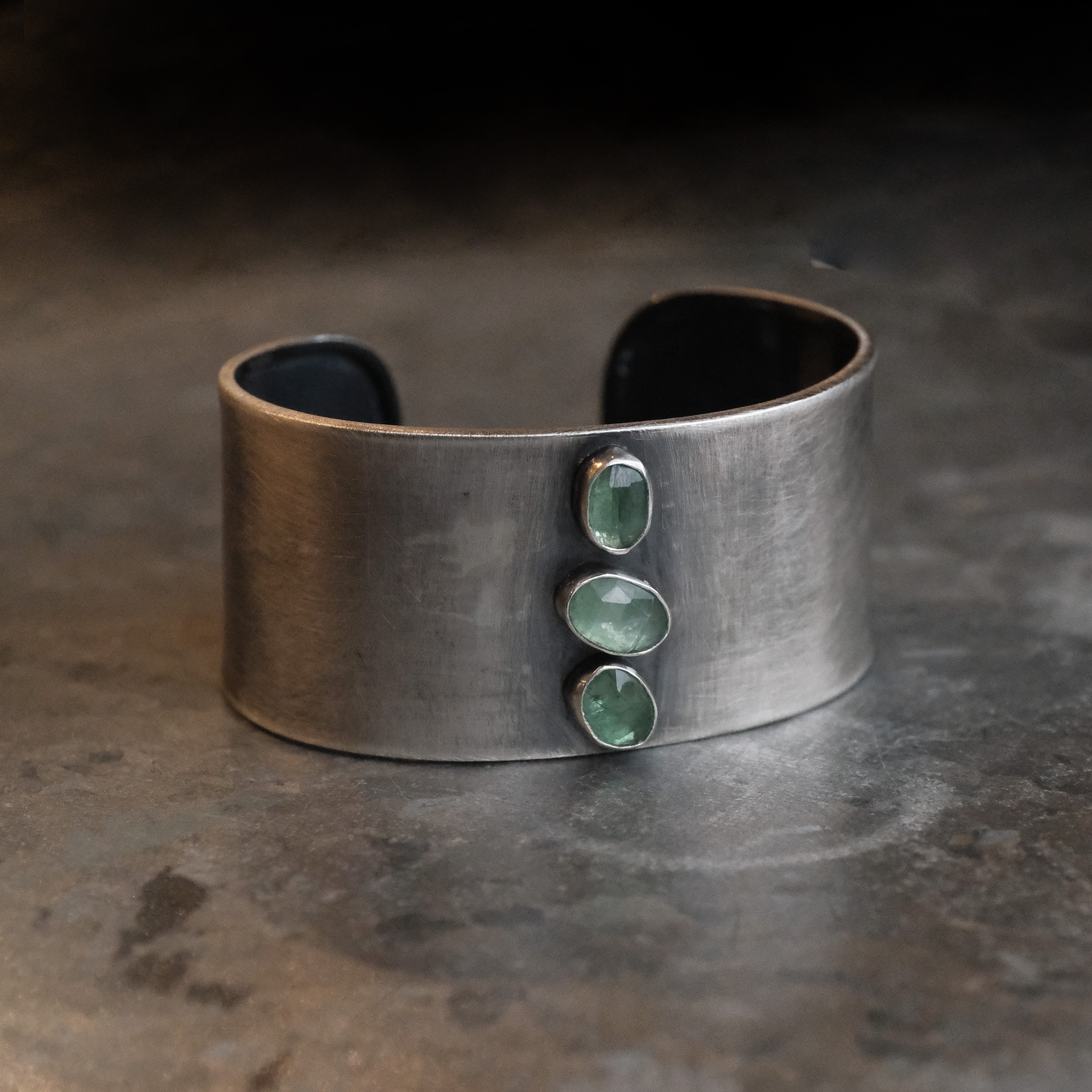 Emerald Kyanite Cairn Cuff - One of a Kind