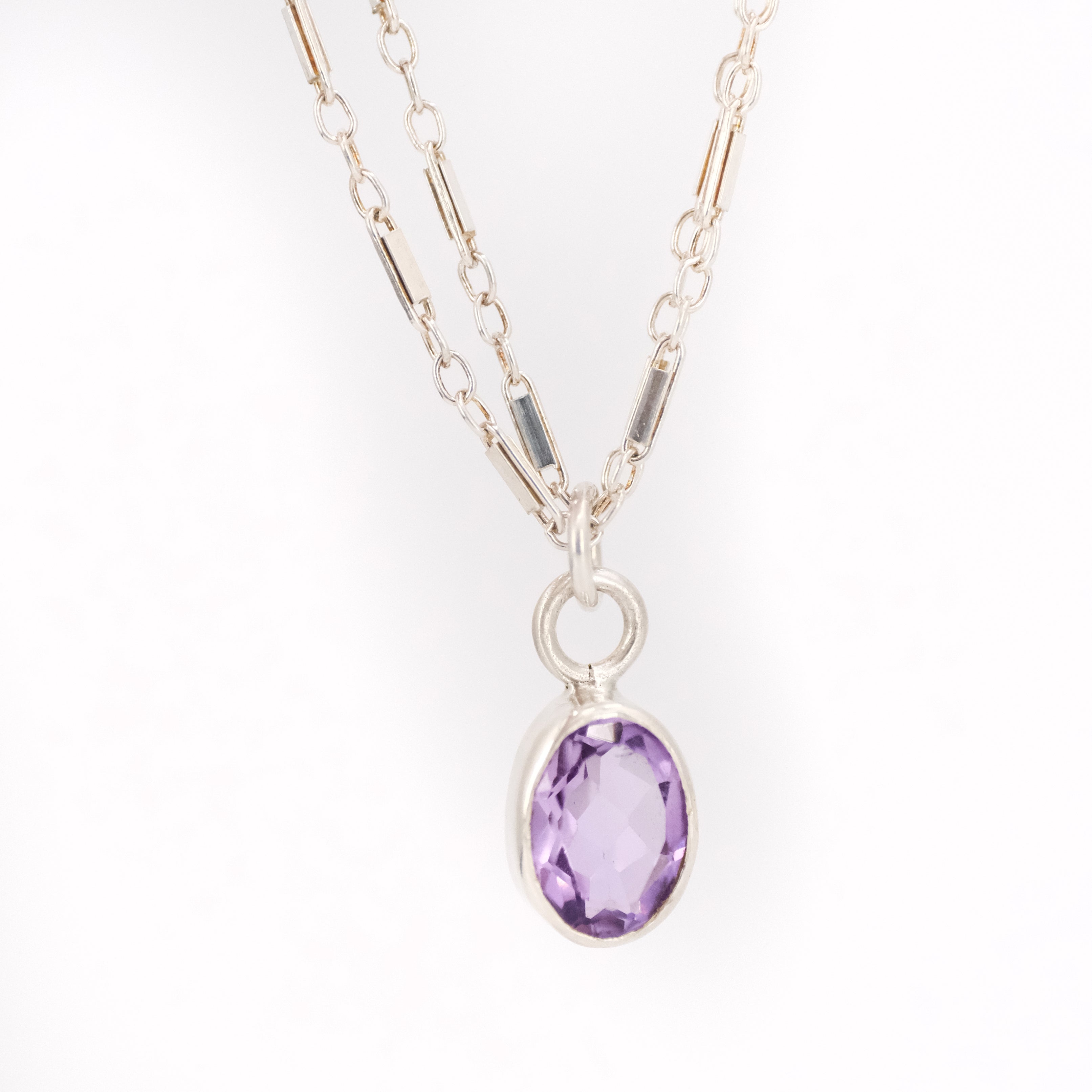 Amethyst + Sterling Kyoho Necklace - One of a Kind