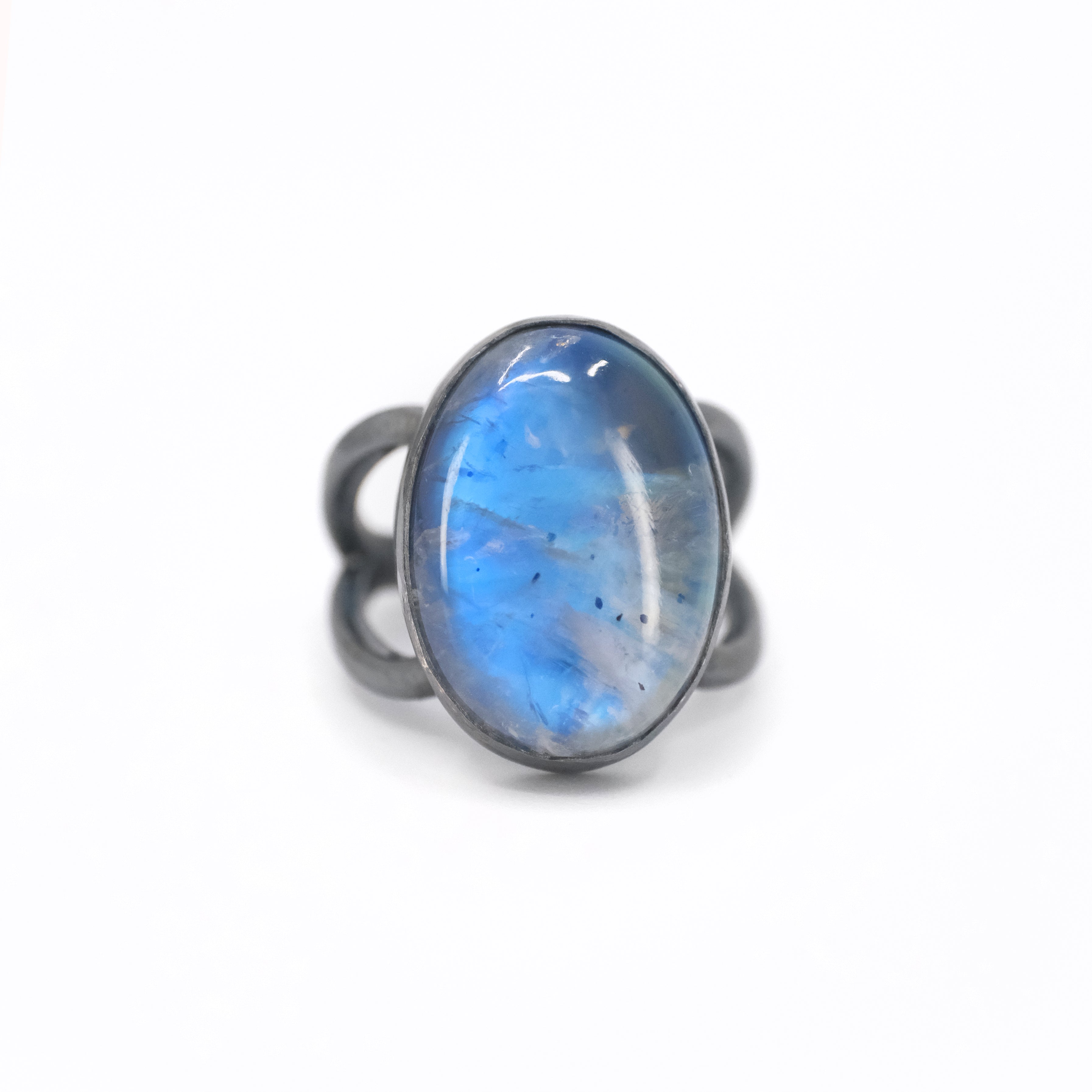 Moonstone Switchback Ring (Size 8) - One of a Kind