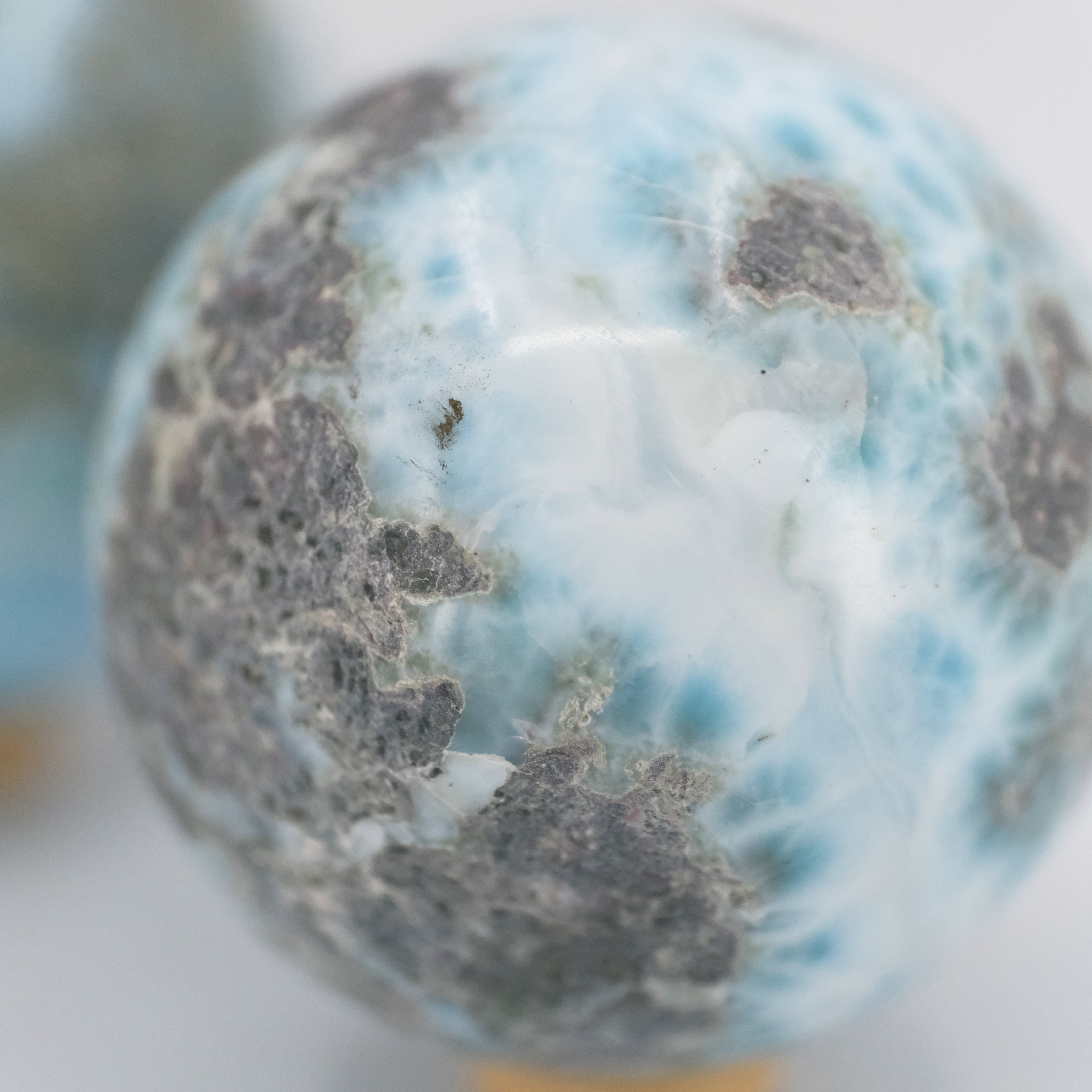 Small Dominican Larimar Sphere Specimen