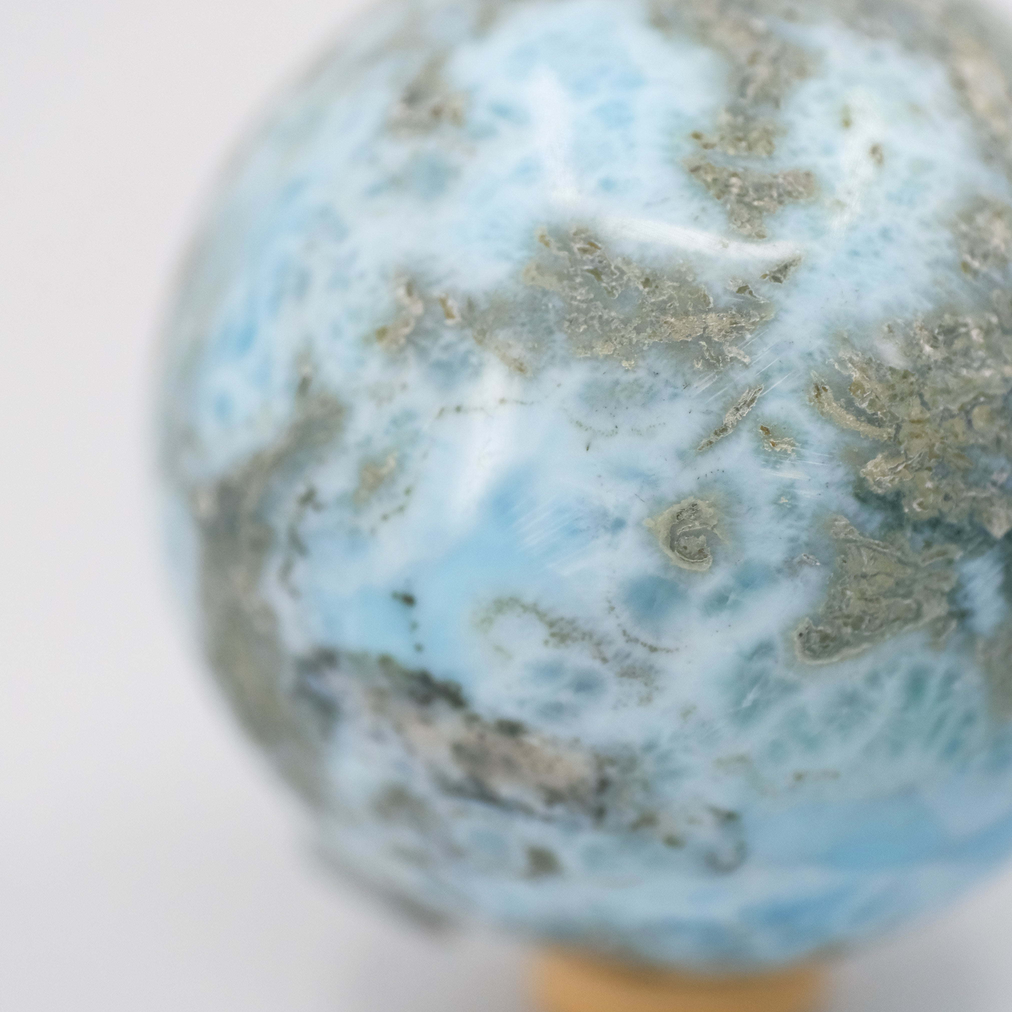 Small Dominican Larimar Sphere Specimen