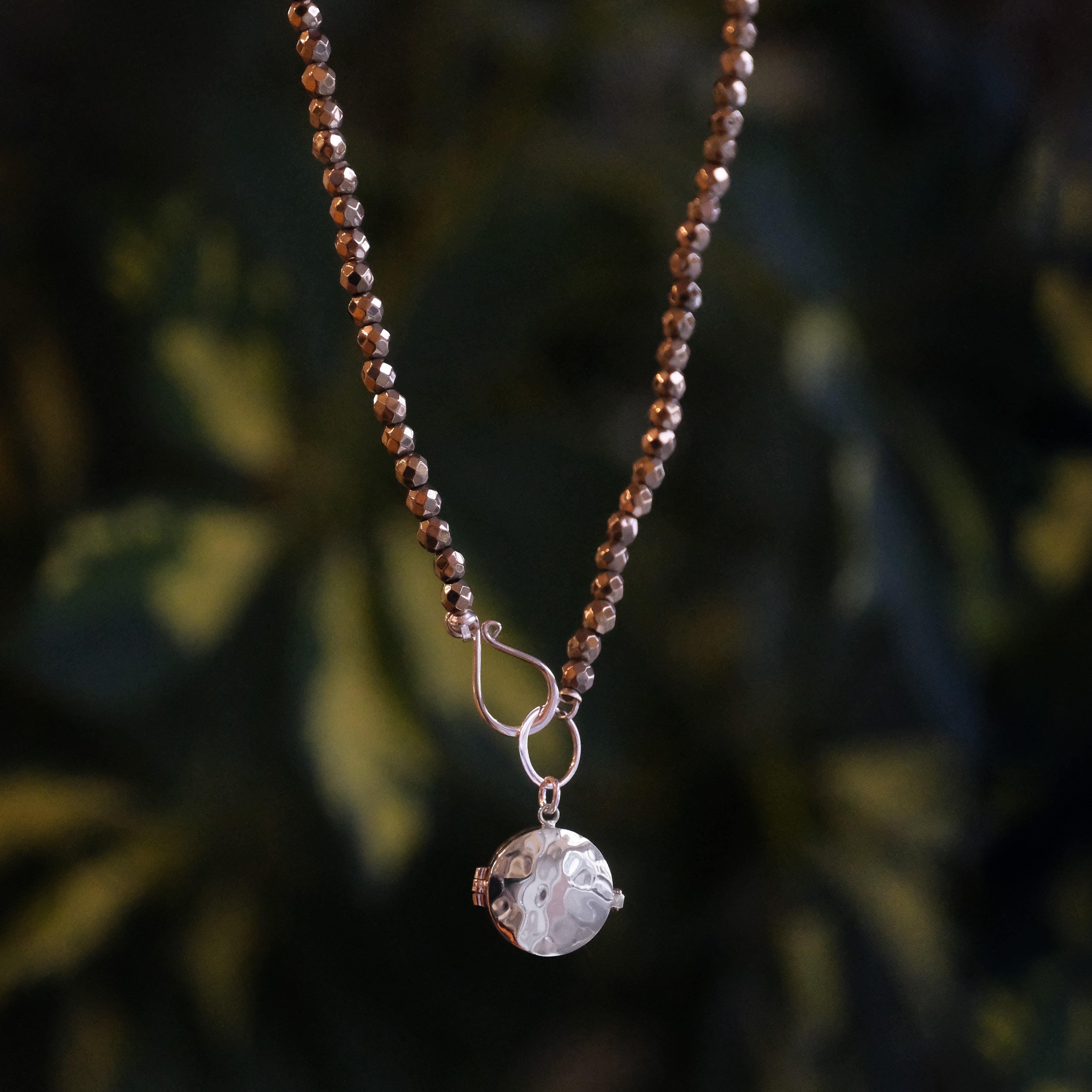 Pyrite + Sterling Forever Locket - One of a Kind