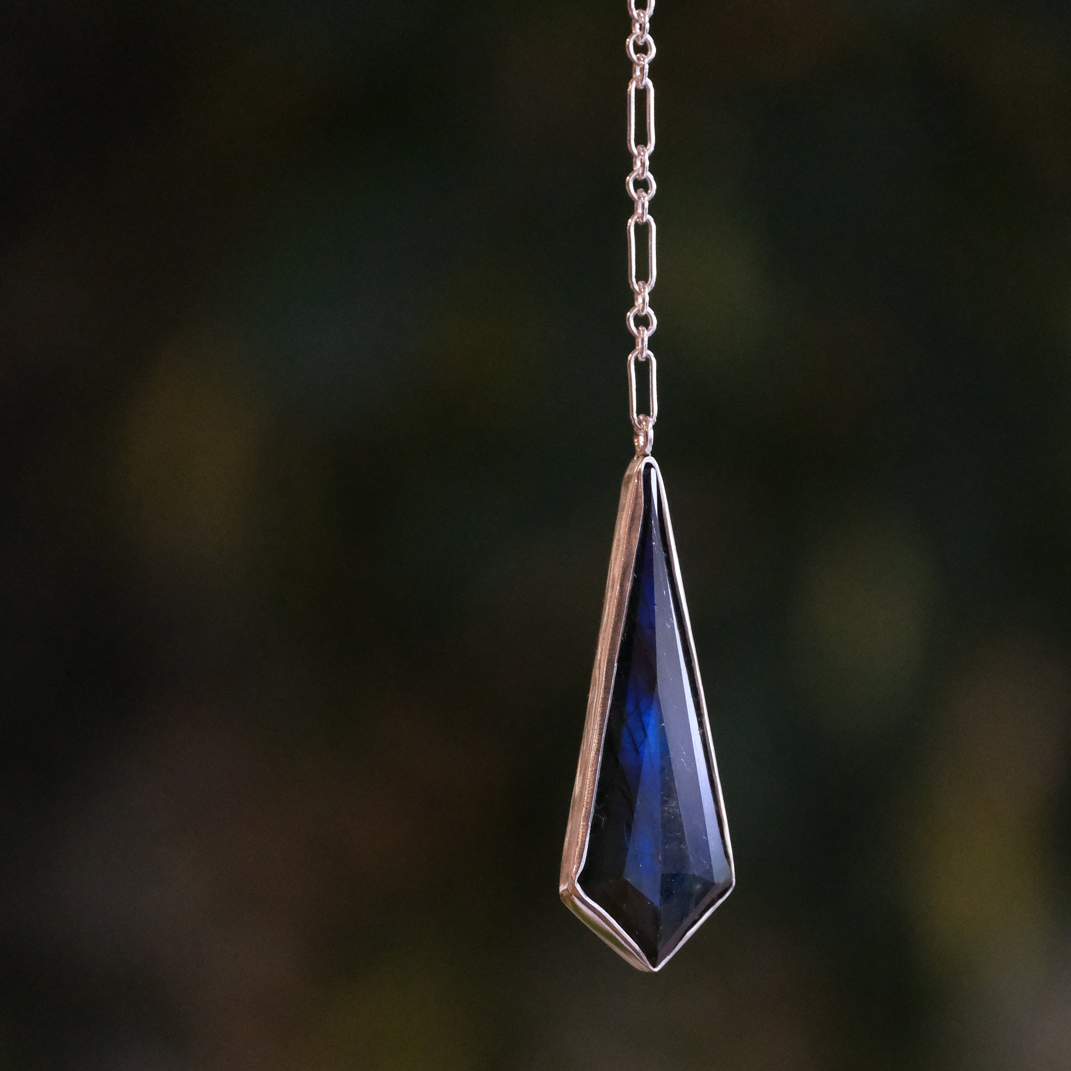 Labradorite + Sterling Kyber Necklace - One of a Kind