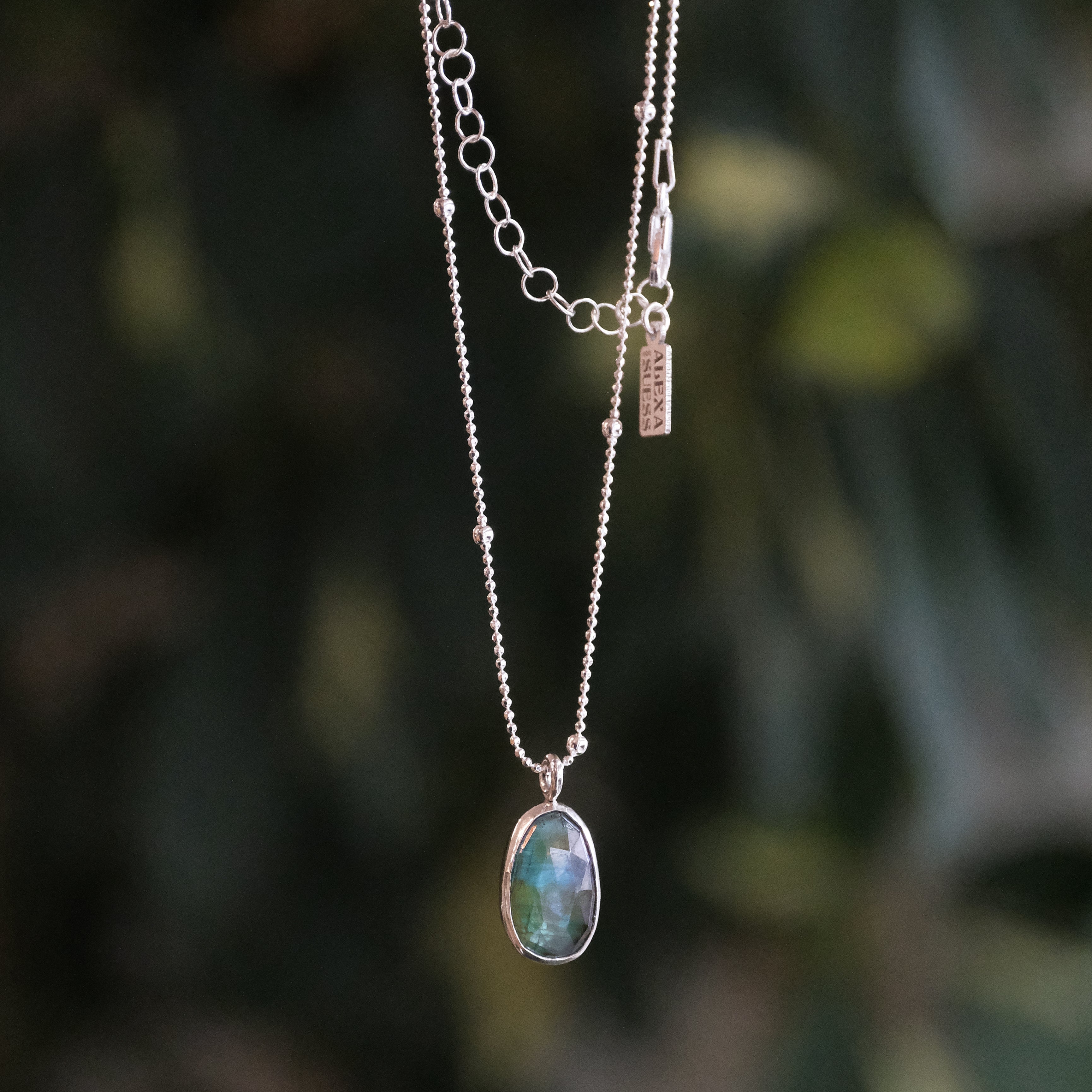 Green Kyanite Satellite Necklace - One of a Kind