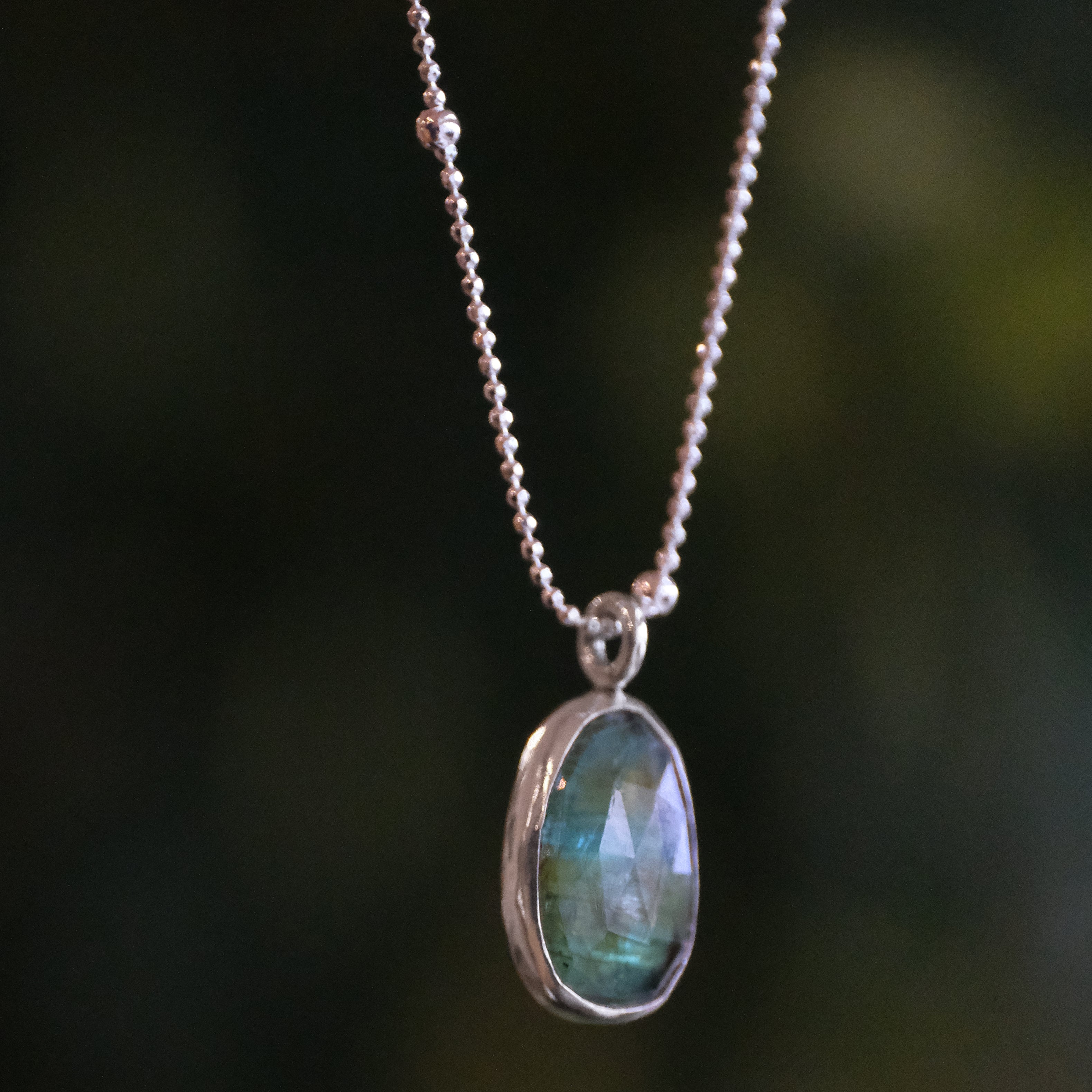 Green Kyanite Satellite Necklace - One of a Kind