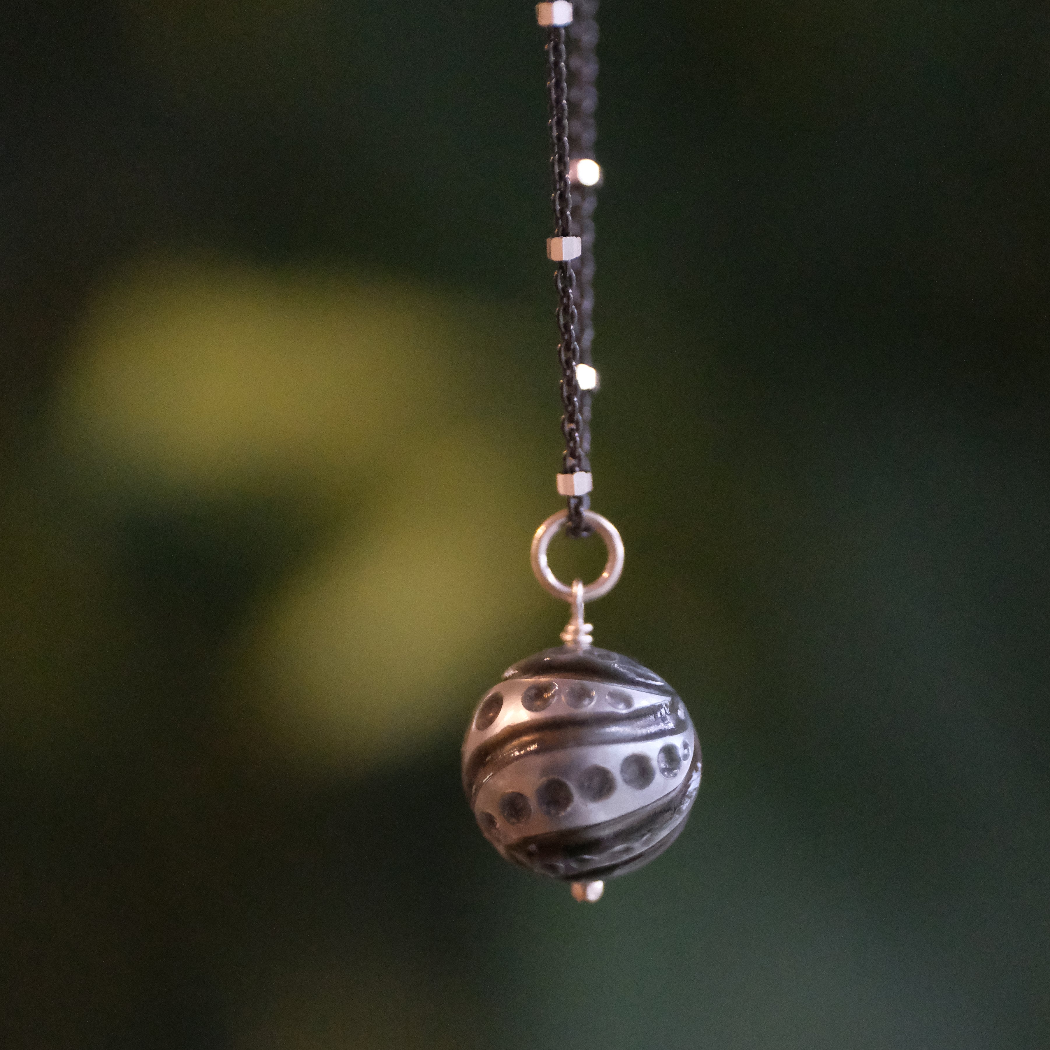 Only One Black Pearl + Sterling Necklace - One of a Kind