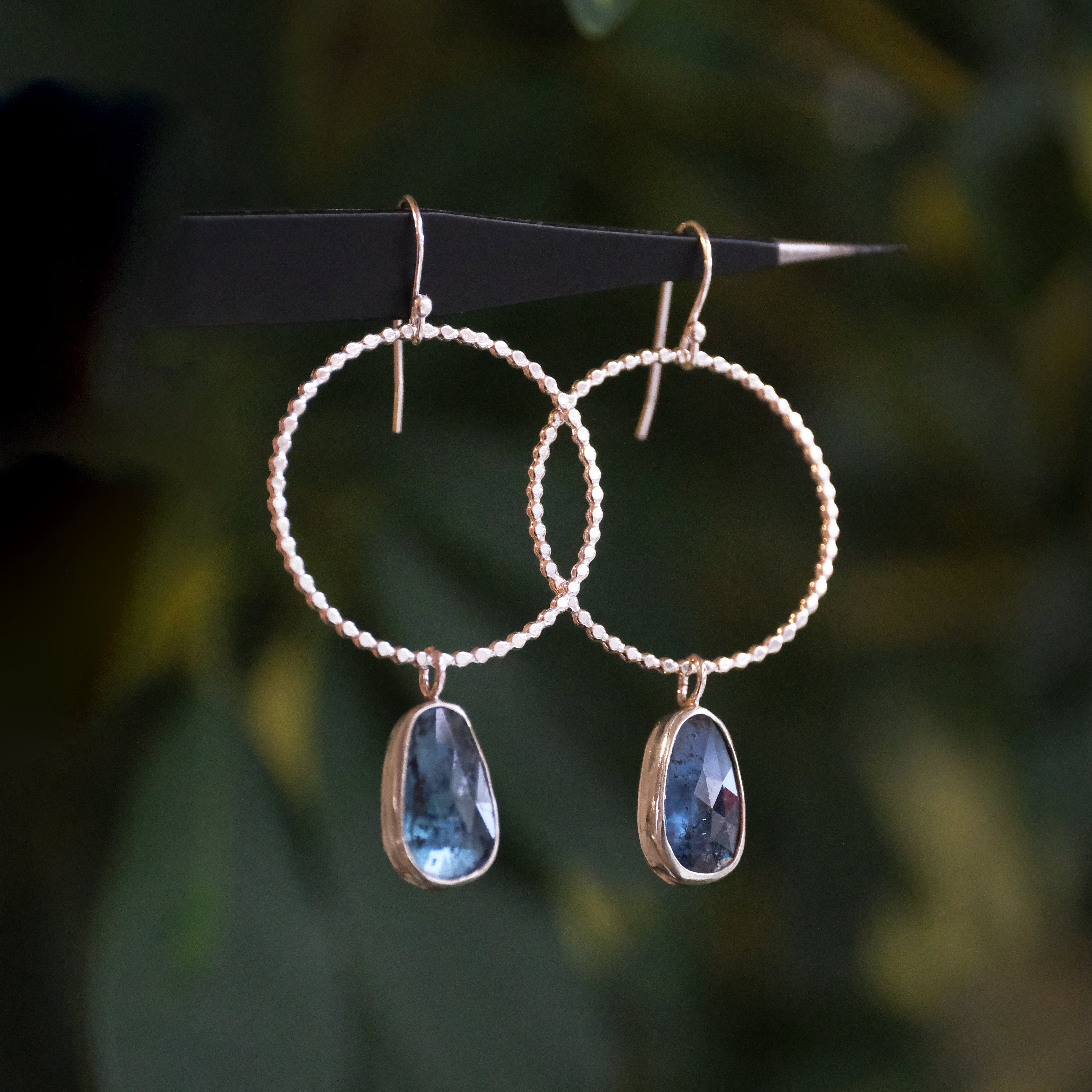Kyanite Fizz Hoops - One of a Kind