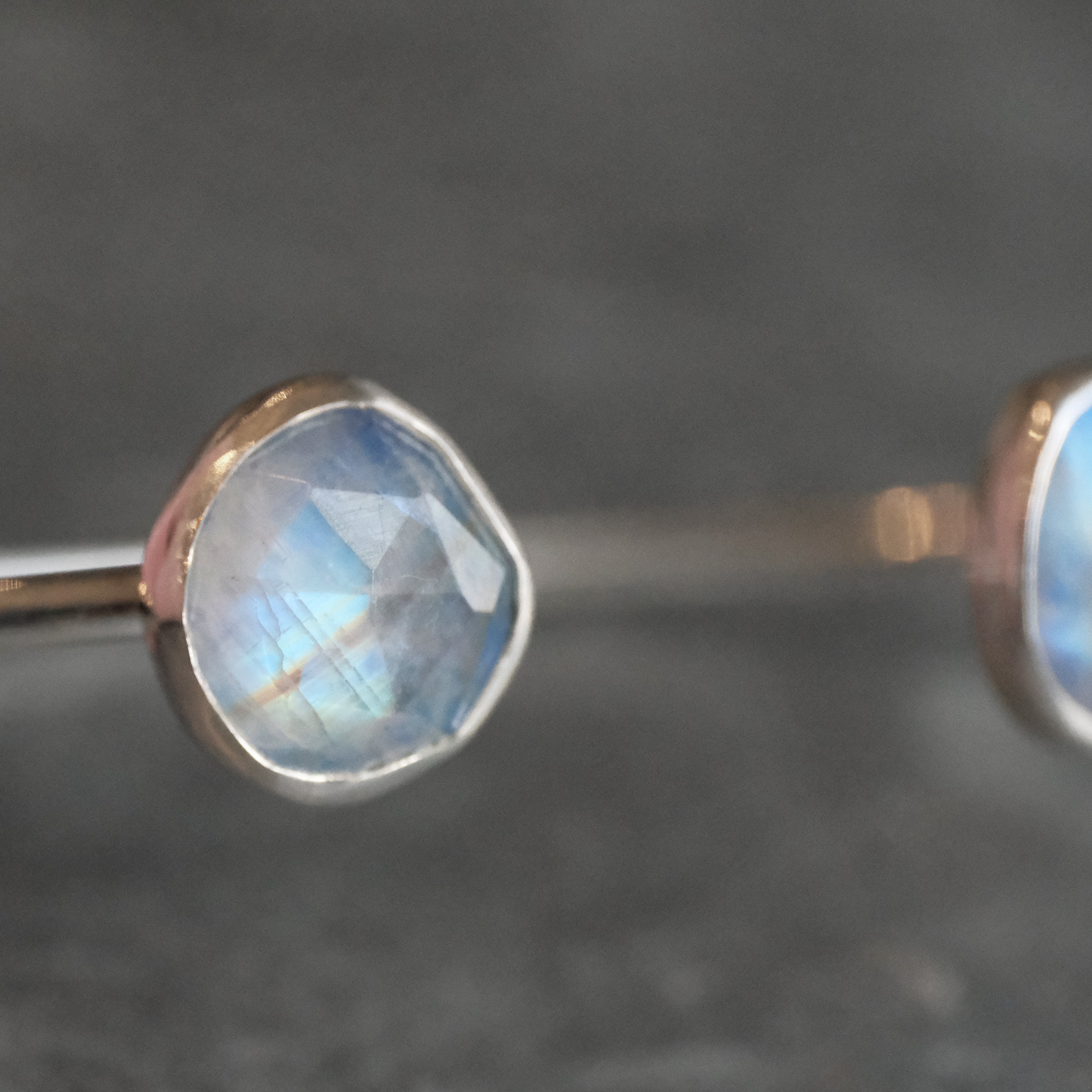 Rainbow Moonstone Duo Cuff - One of a Kind