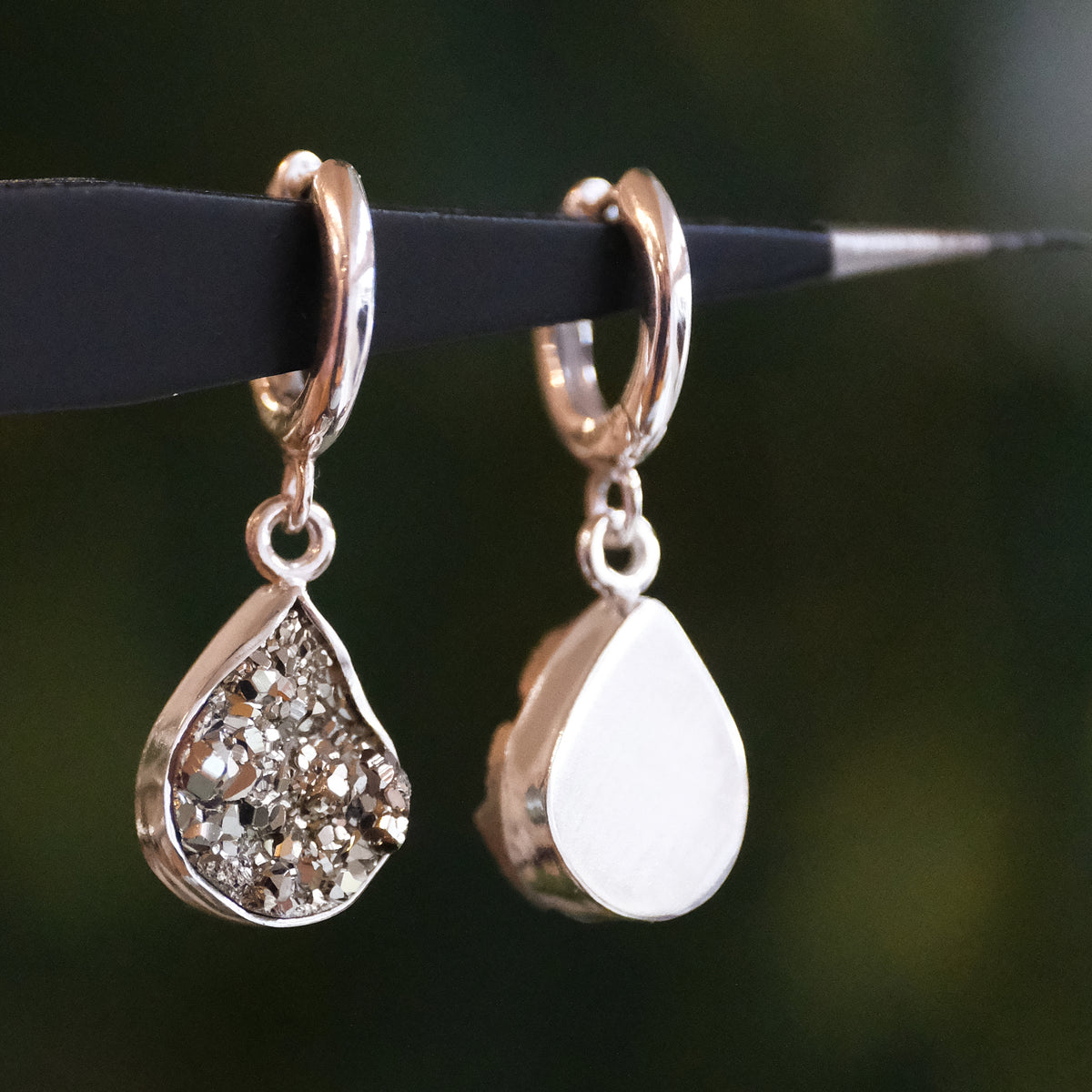 Pyrite + Sterling Gold Rush Earrings - One of a Kind
