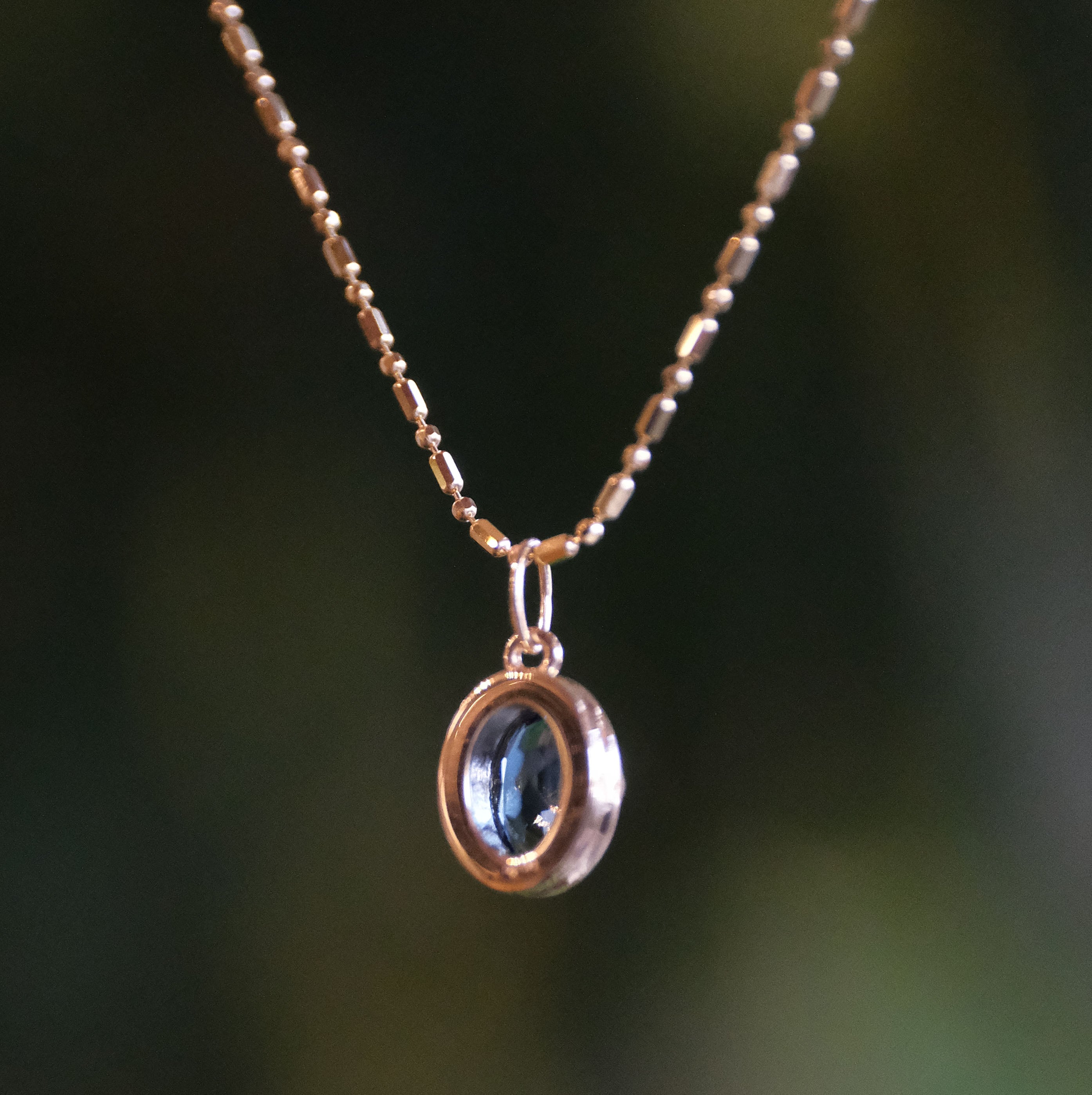 14k + London Blue Topaz Trikala Necklace