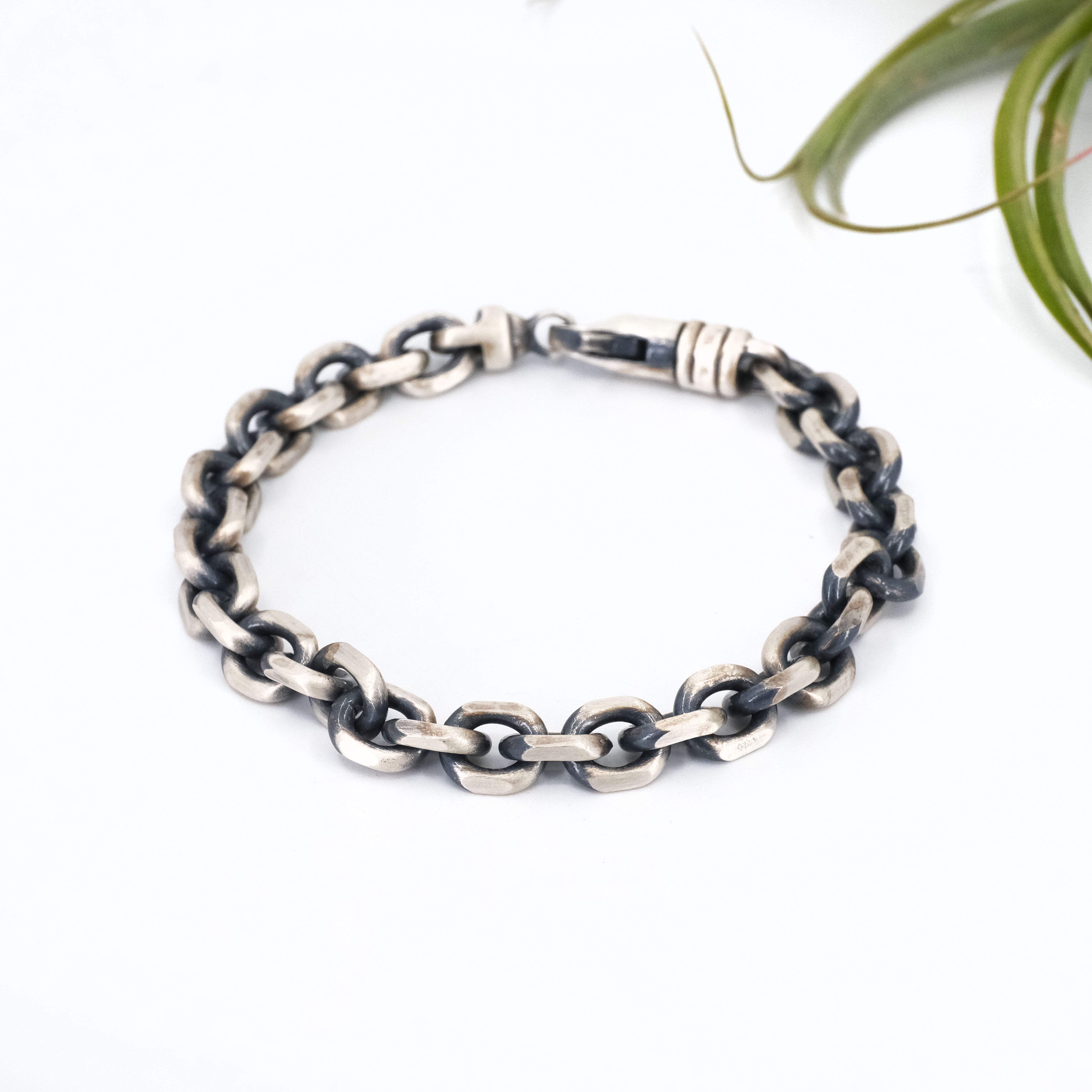 Heavy Metal Sterling Chain Bracelet