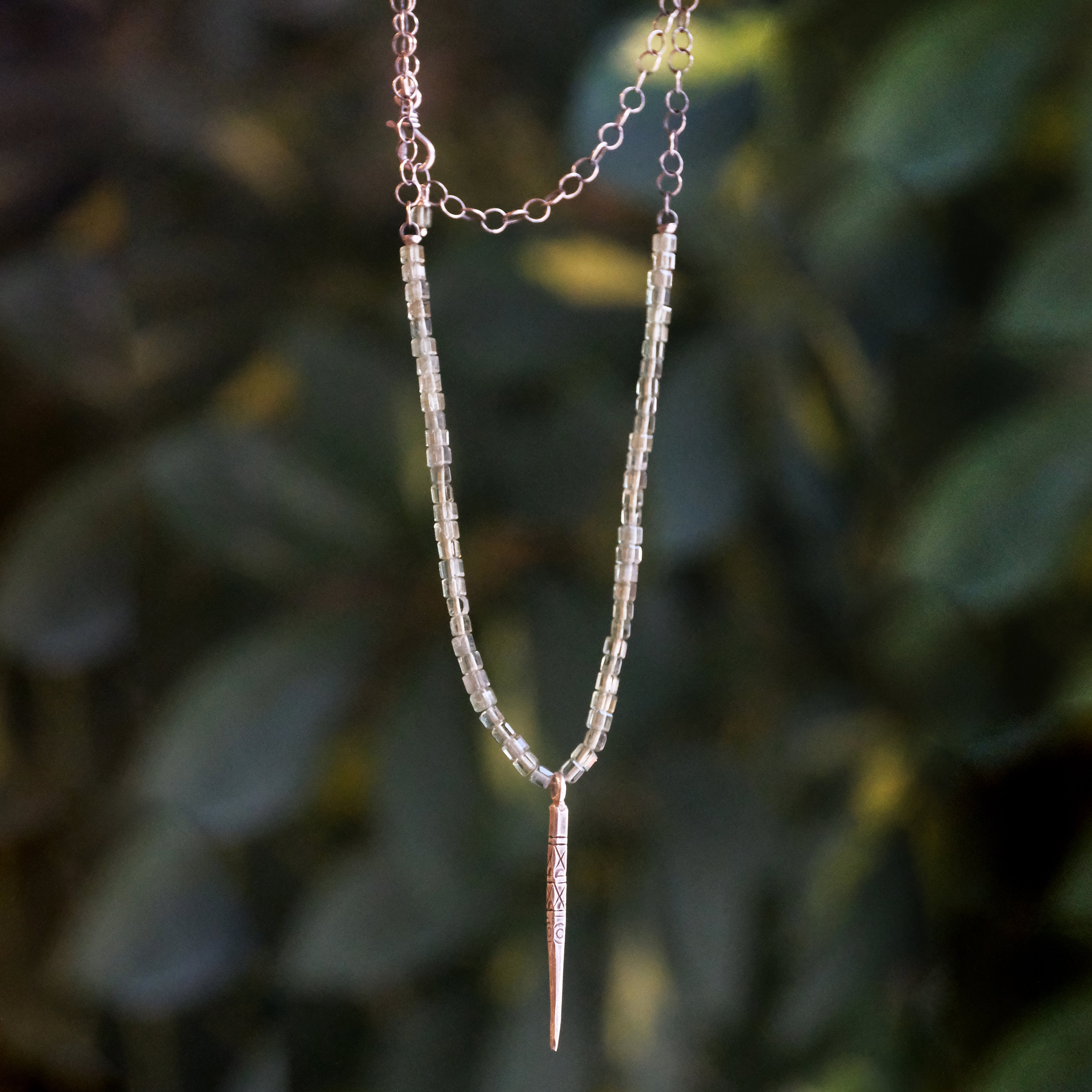 Ojani Green Apatite + Sterling Necklace - One of a Kind
