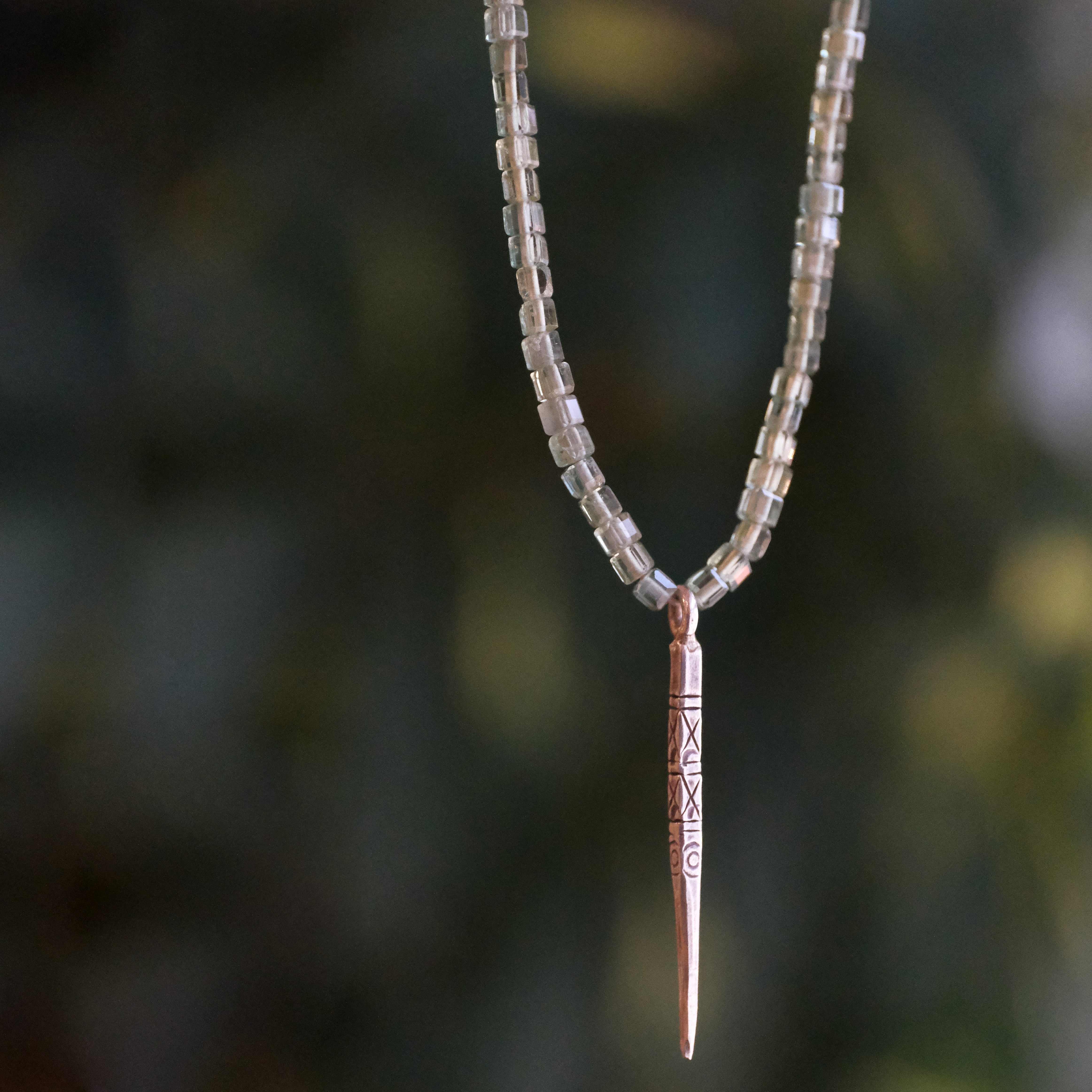 Ojani Green Apatite + Sterling Necklace - One of a Kind