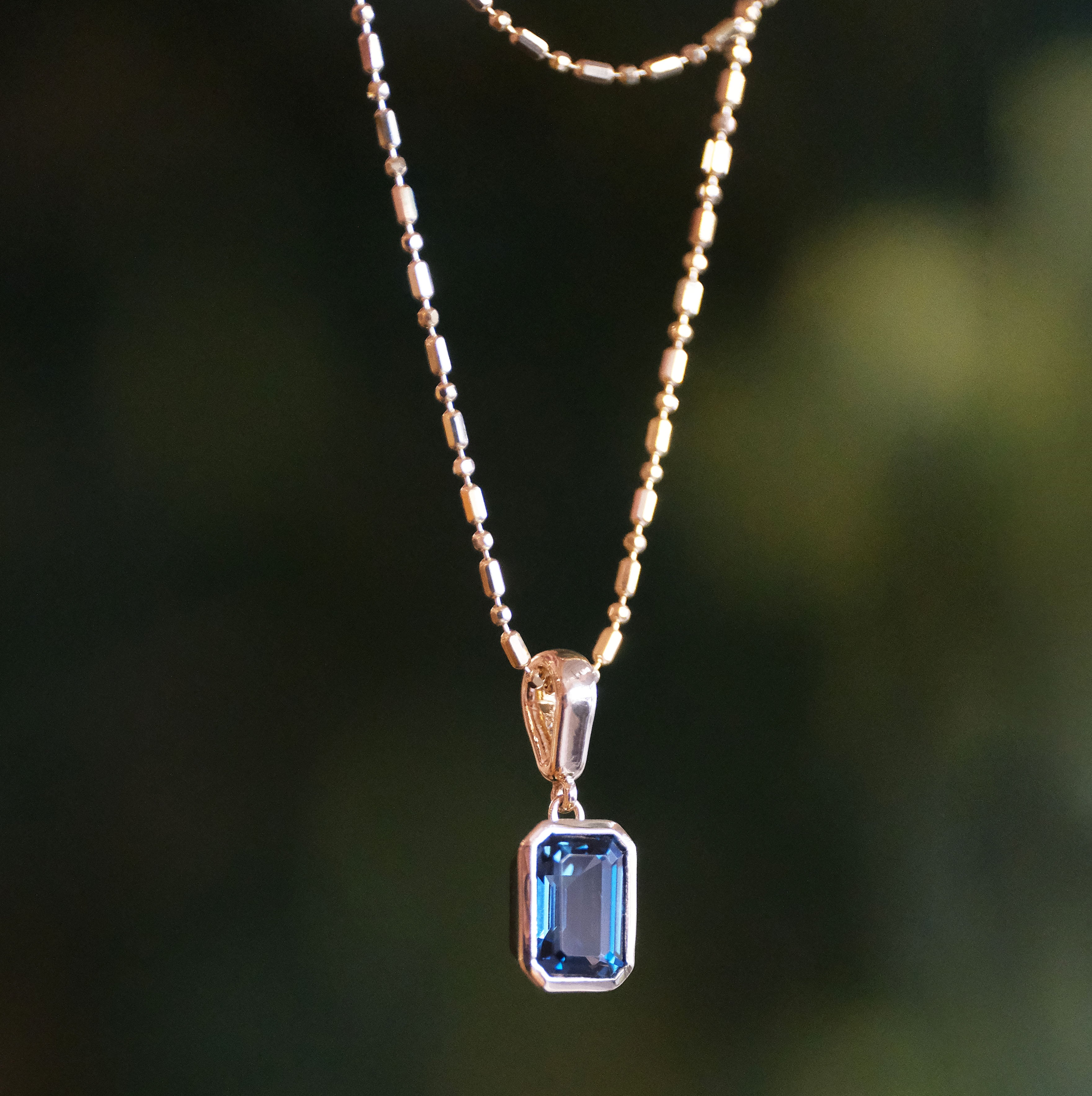 14k + London Blue Topaz Calais Necklace