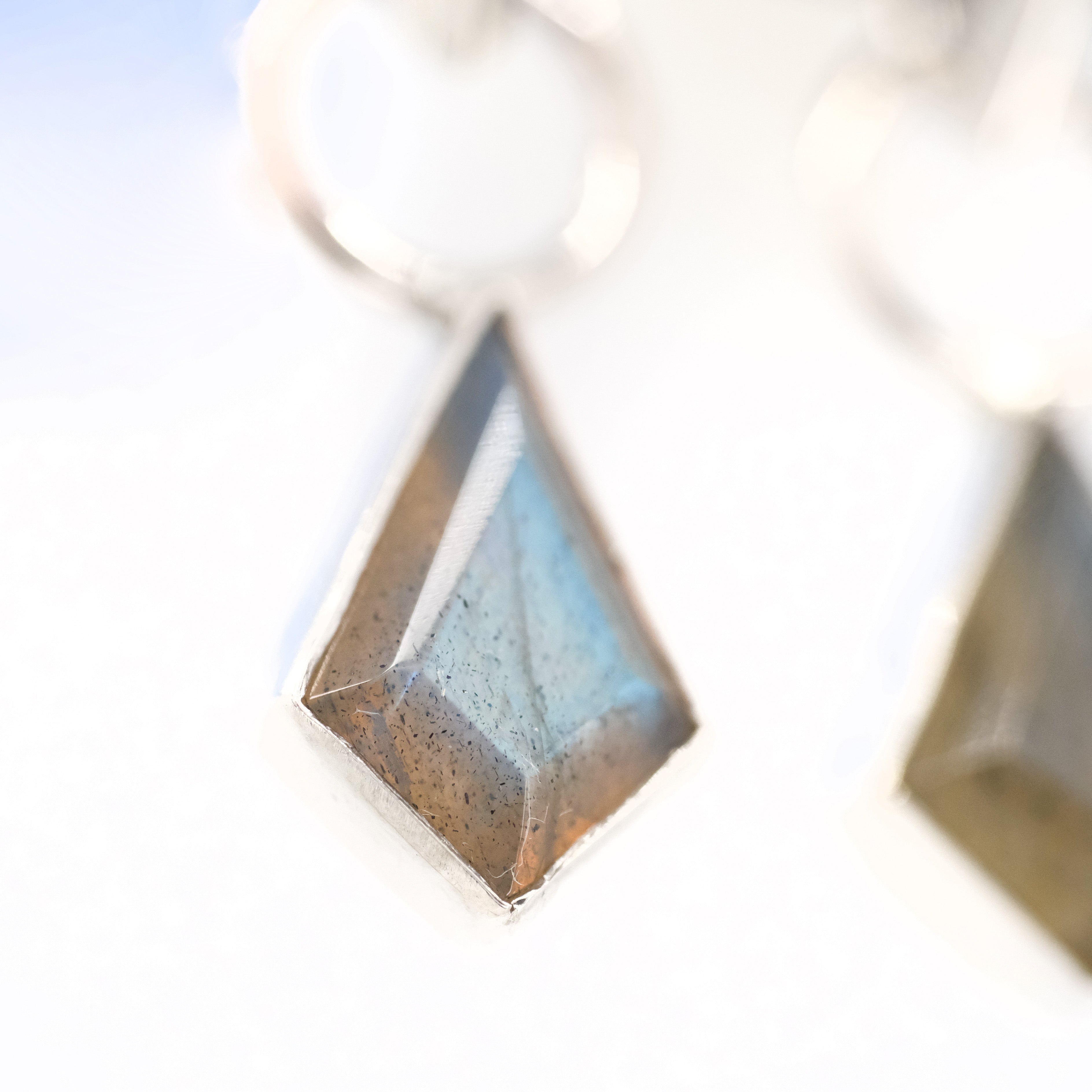 Labradorite Two-In-One Kyber Earrings