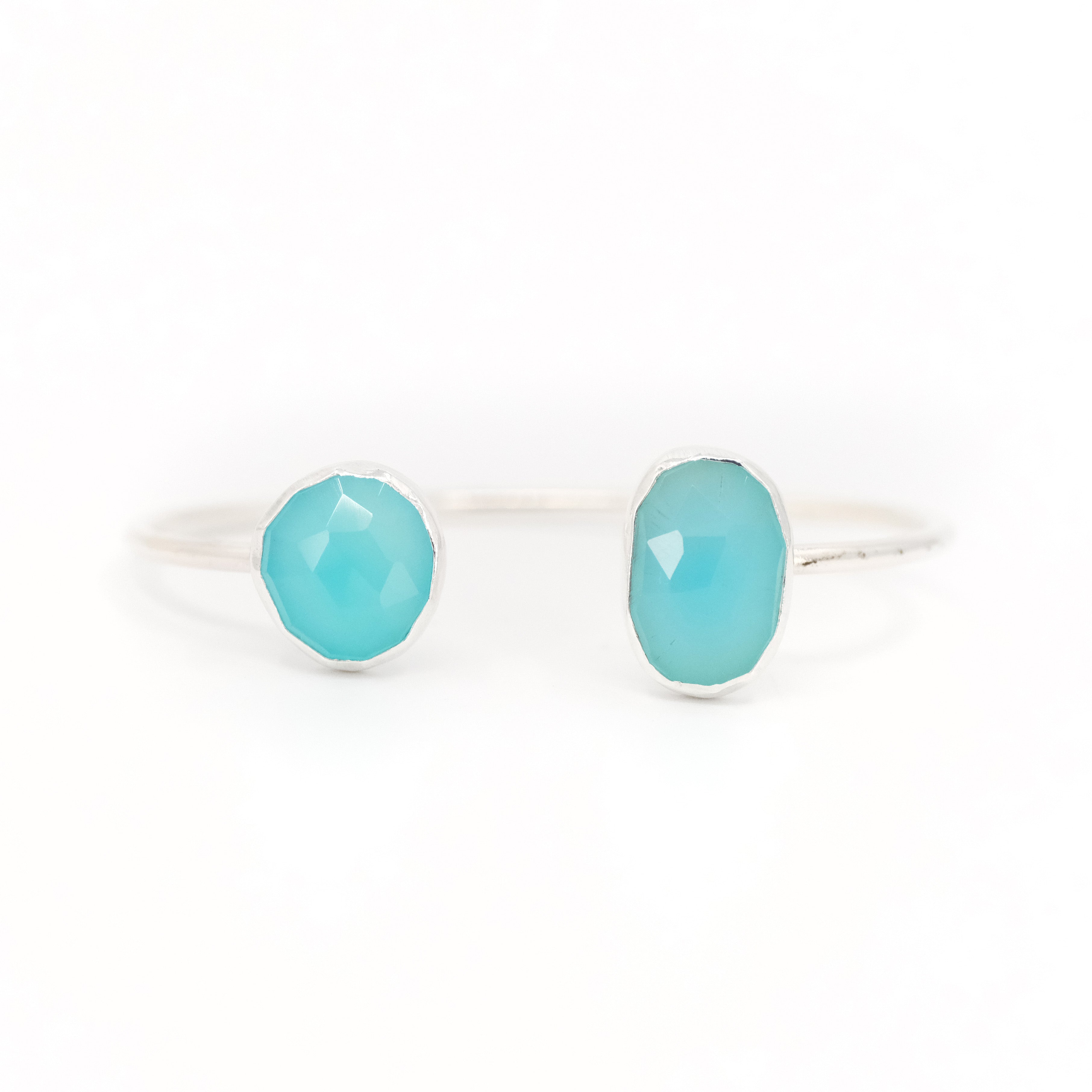 Teal Chrysoprase Duo Cuff - One of a Kind