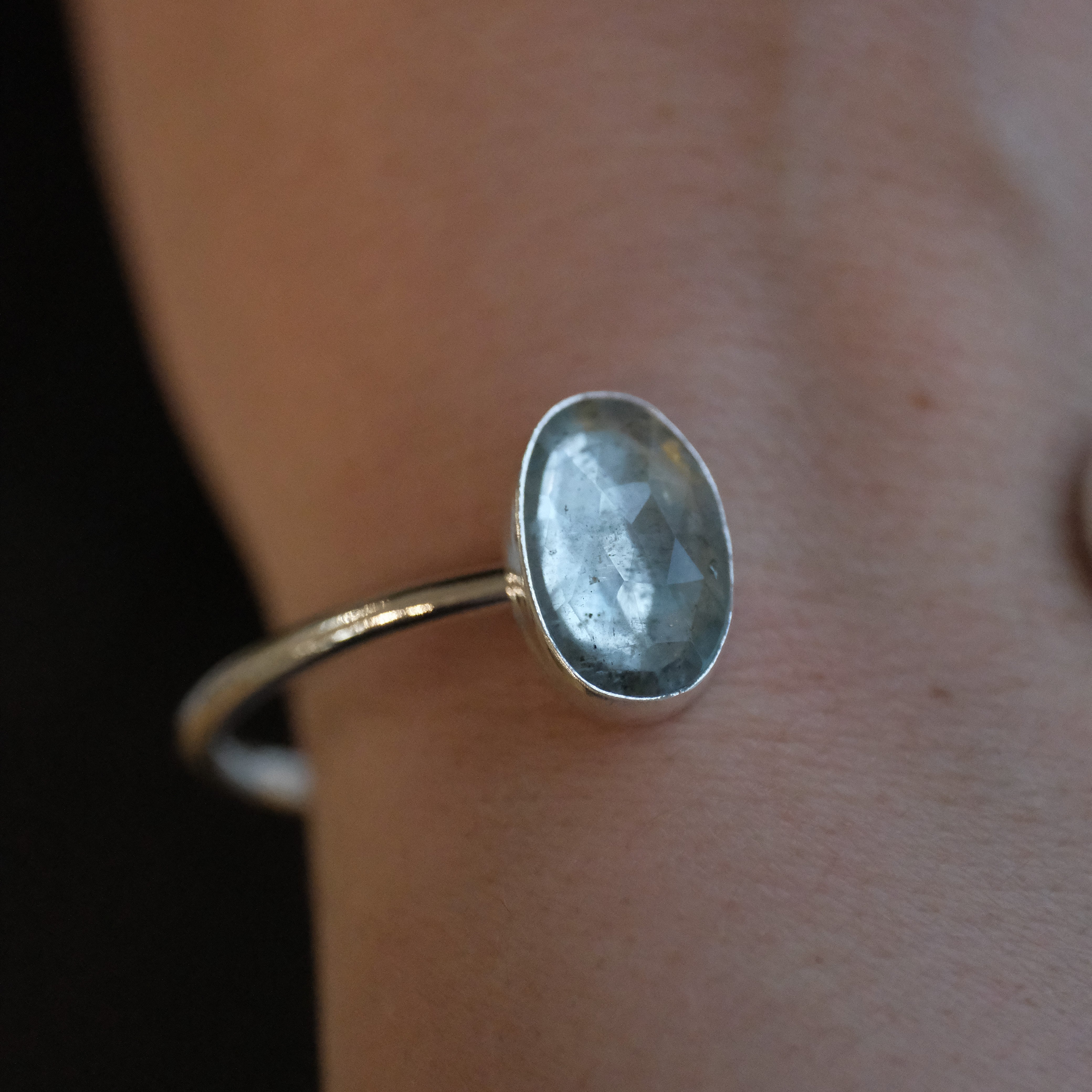 Aquamarine Duo Cuff - One of a Kind