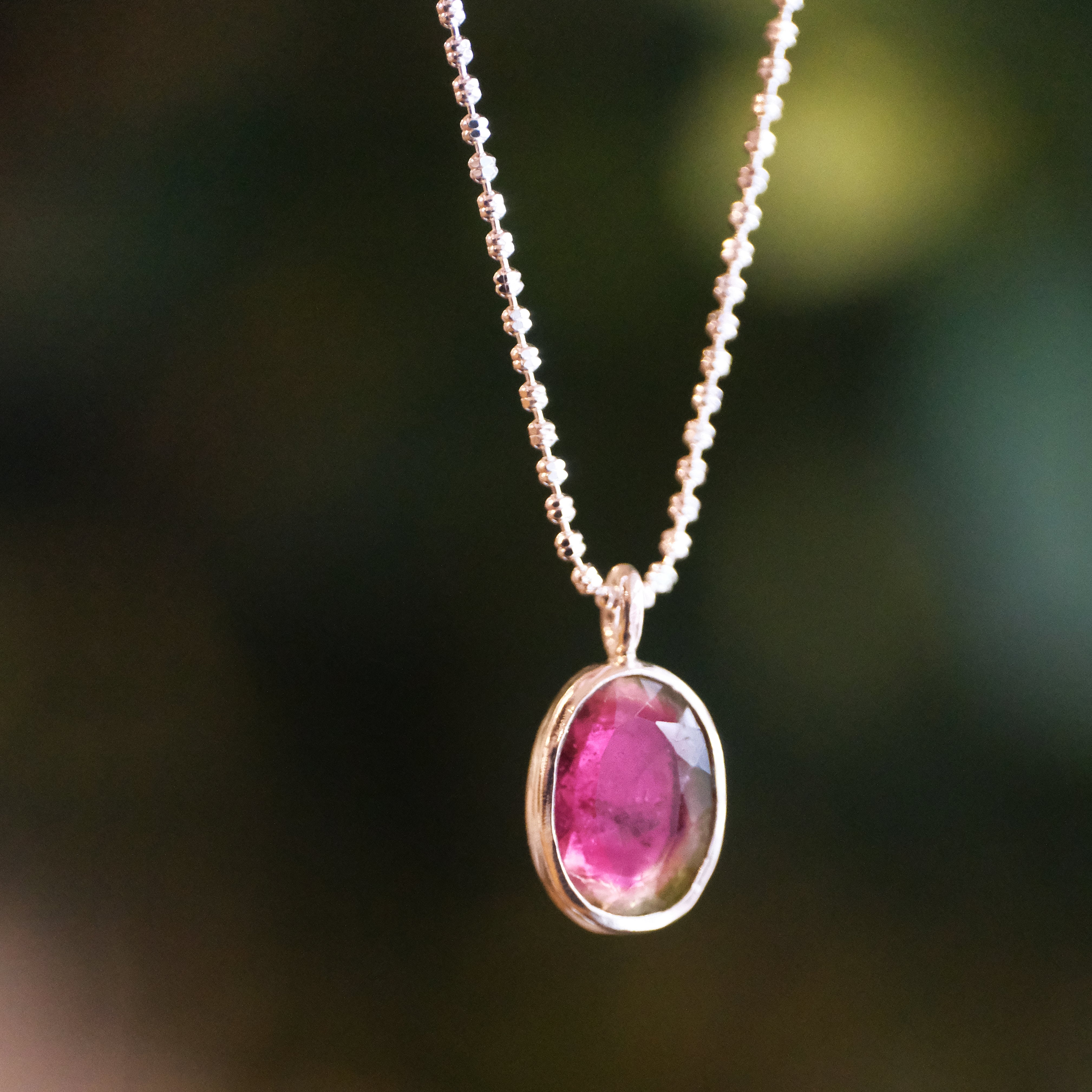 Watermelon Tourmaline Jubilee Necklace - One of a Kind