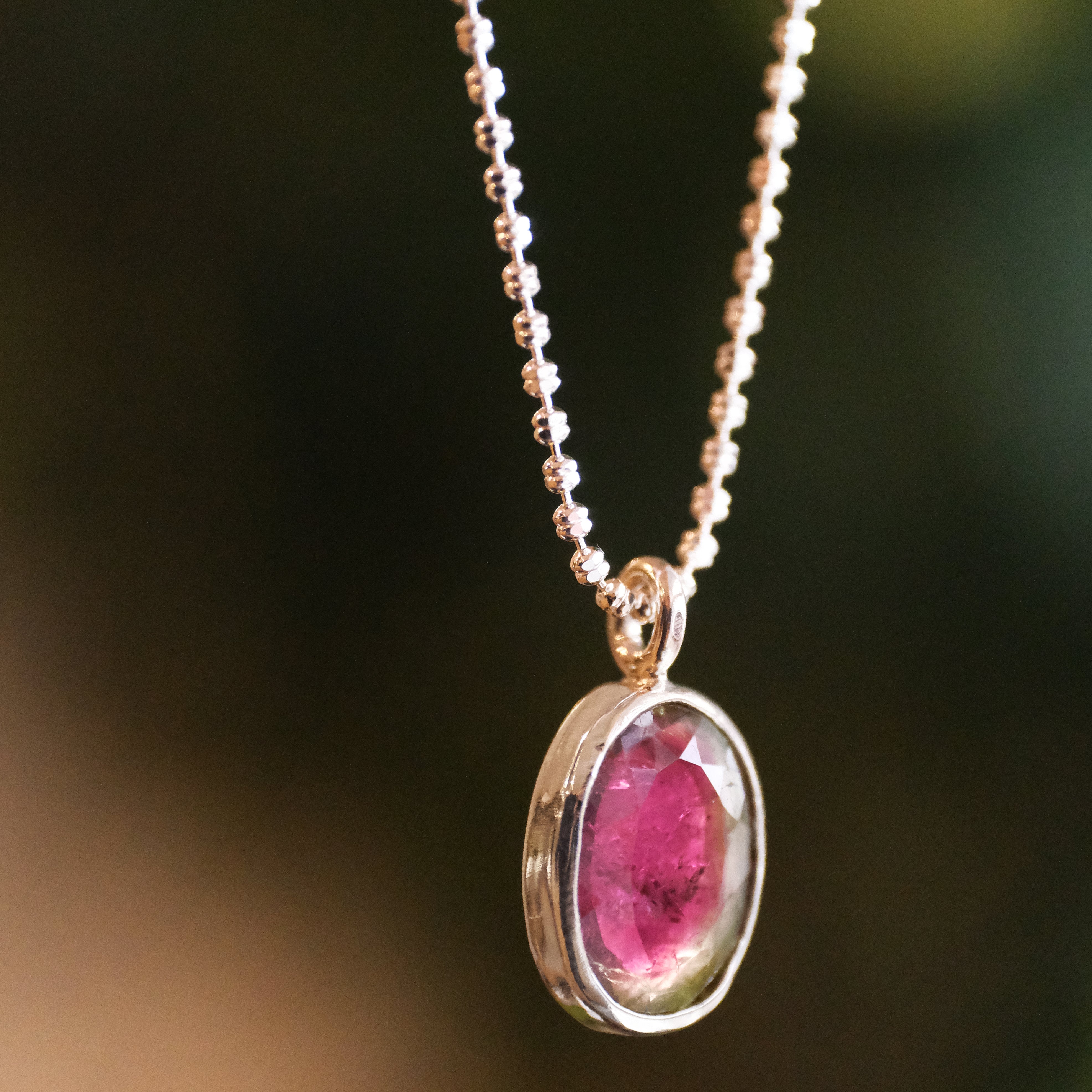 Watermelon Tourmaline Jubilee Necklace - One of a Kind