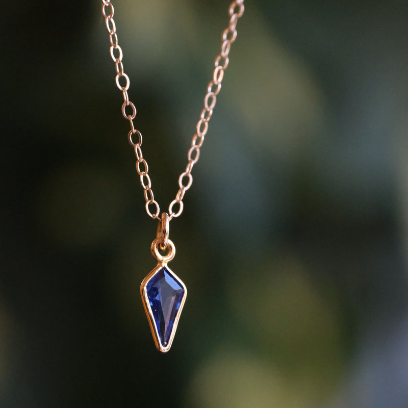 14k + Diamond Atom Necklace