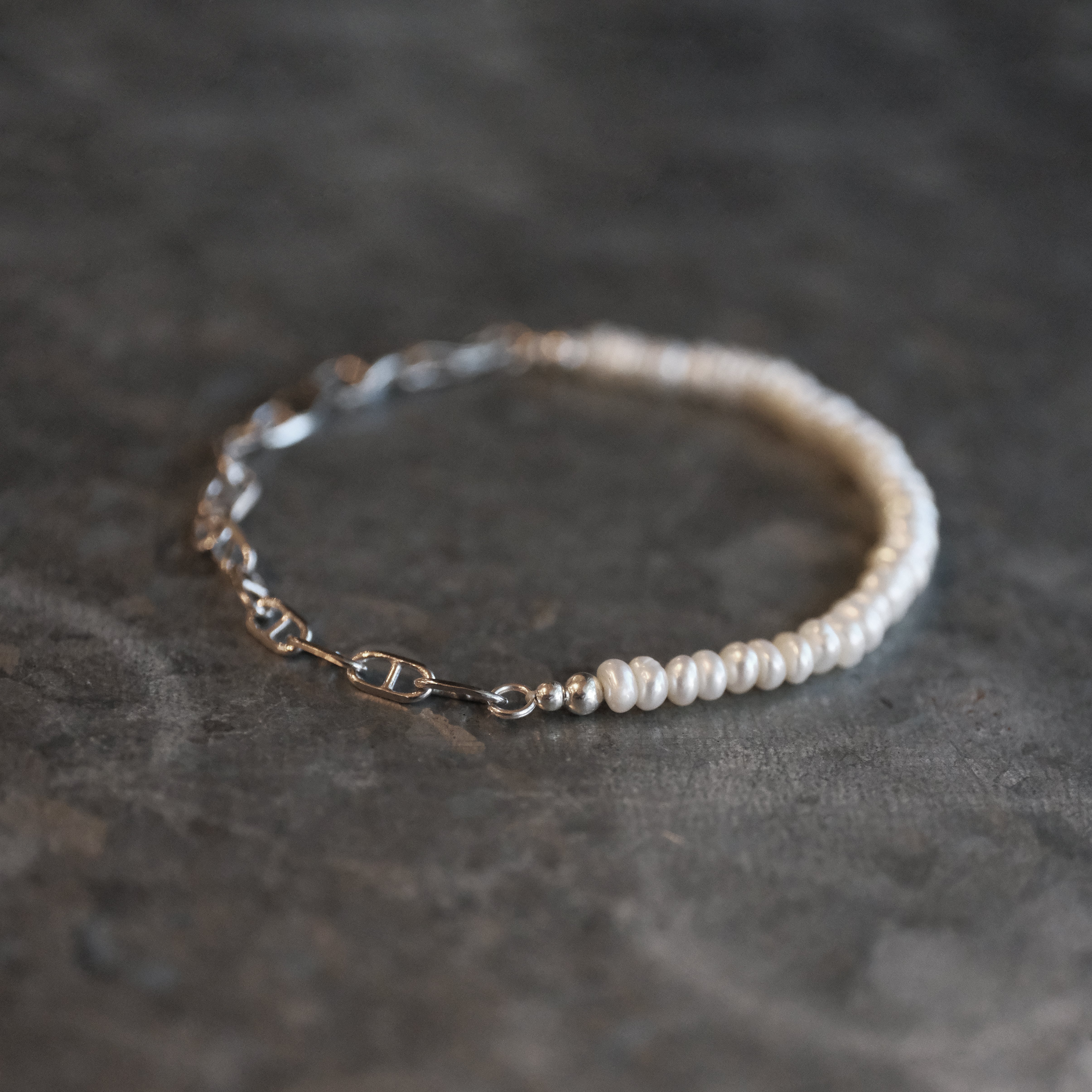 Freshwater Pearl + Sterling Layla Bracelet