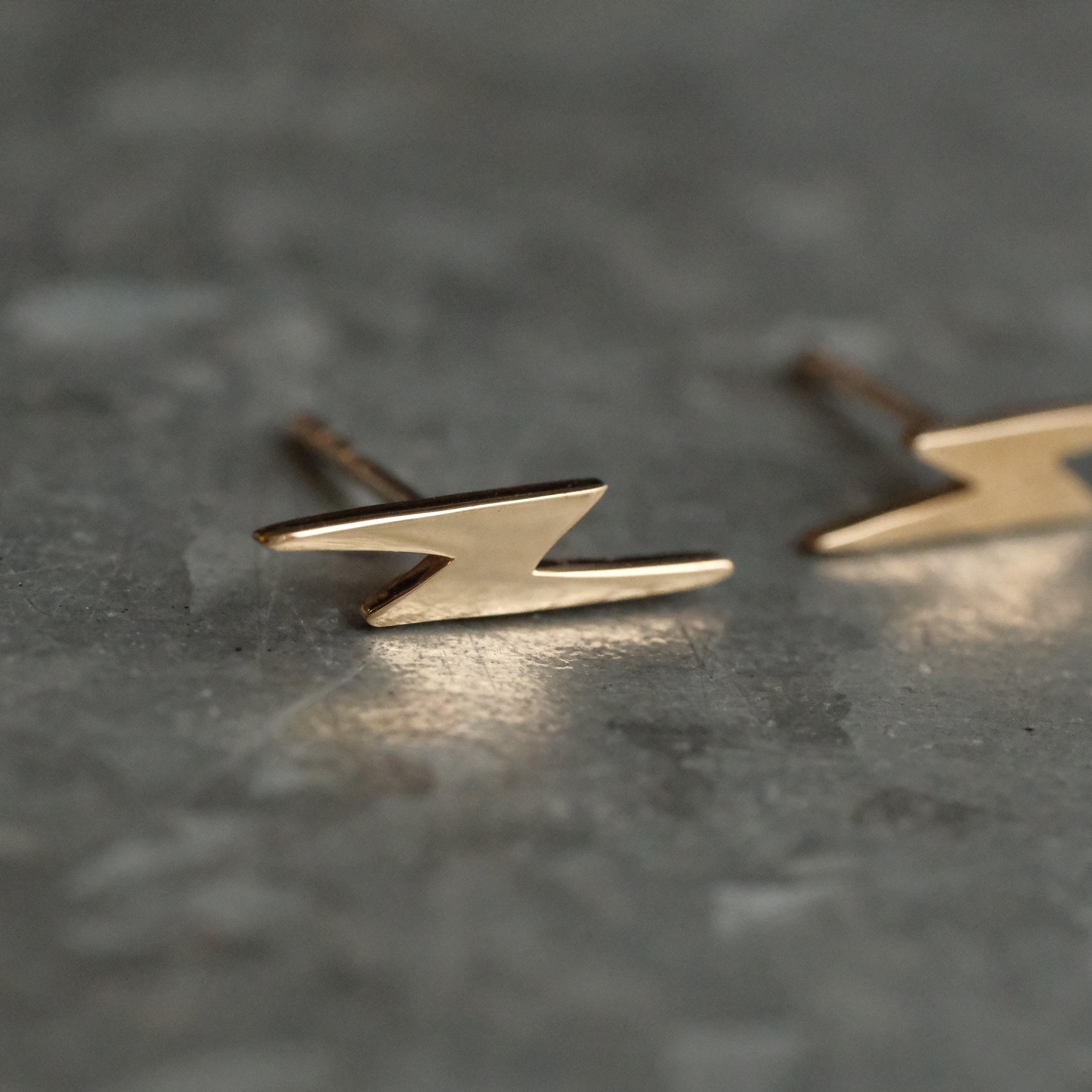 Bronze + Sterling Flash Studs