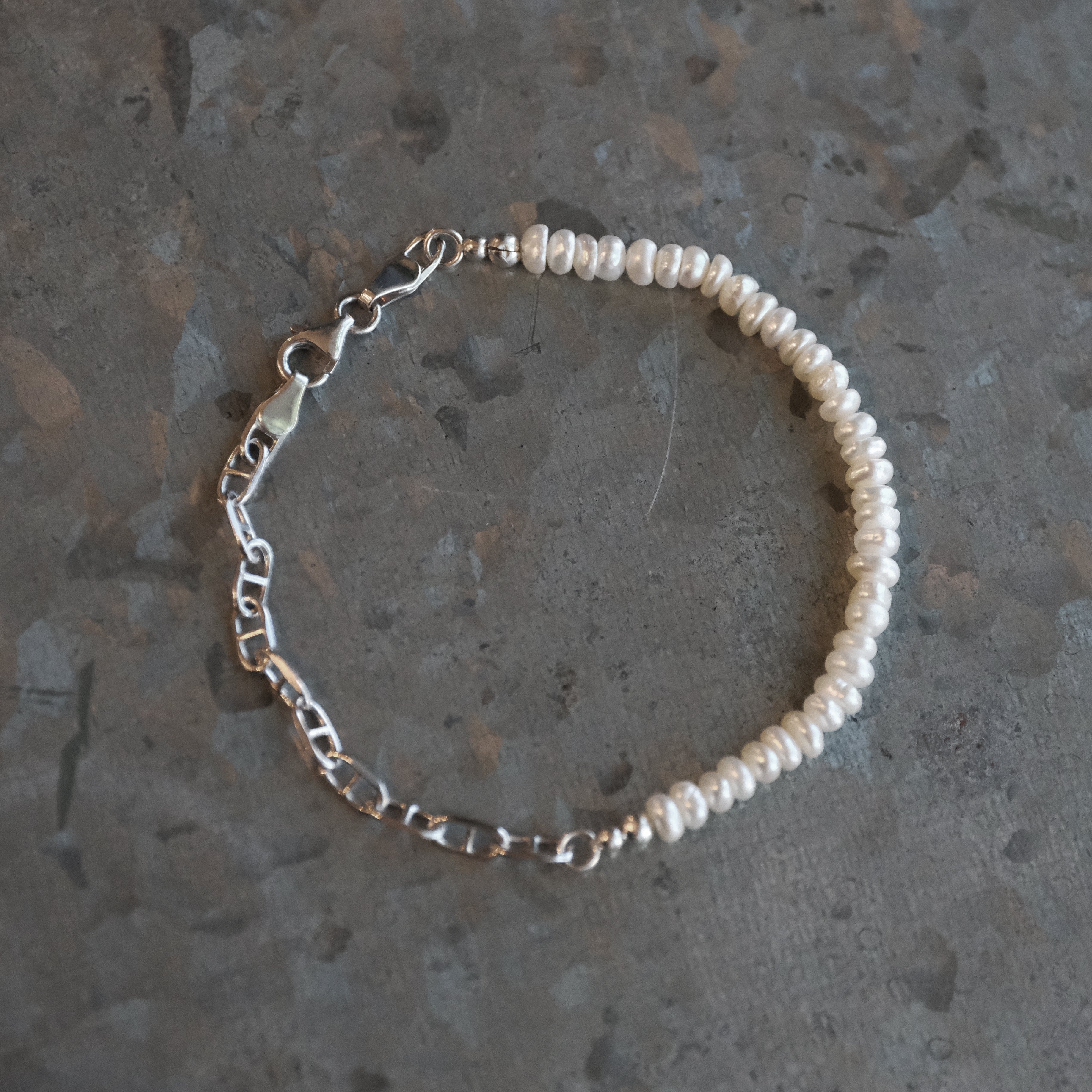 Freshwater Pearl + Sterling Layla Bracelet