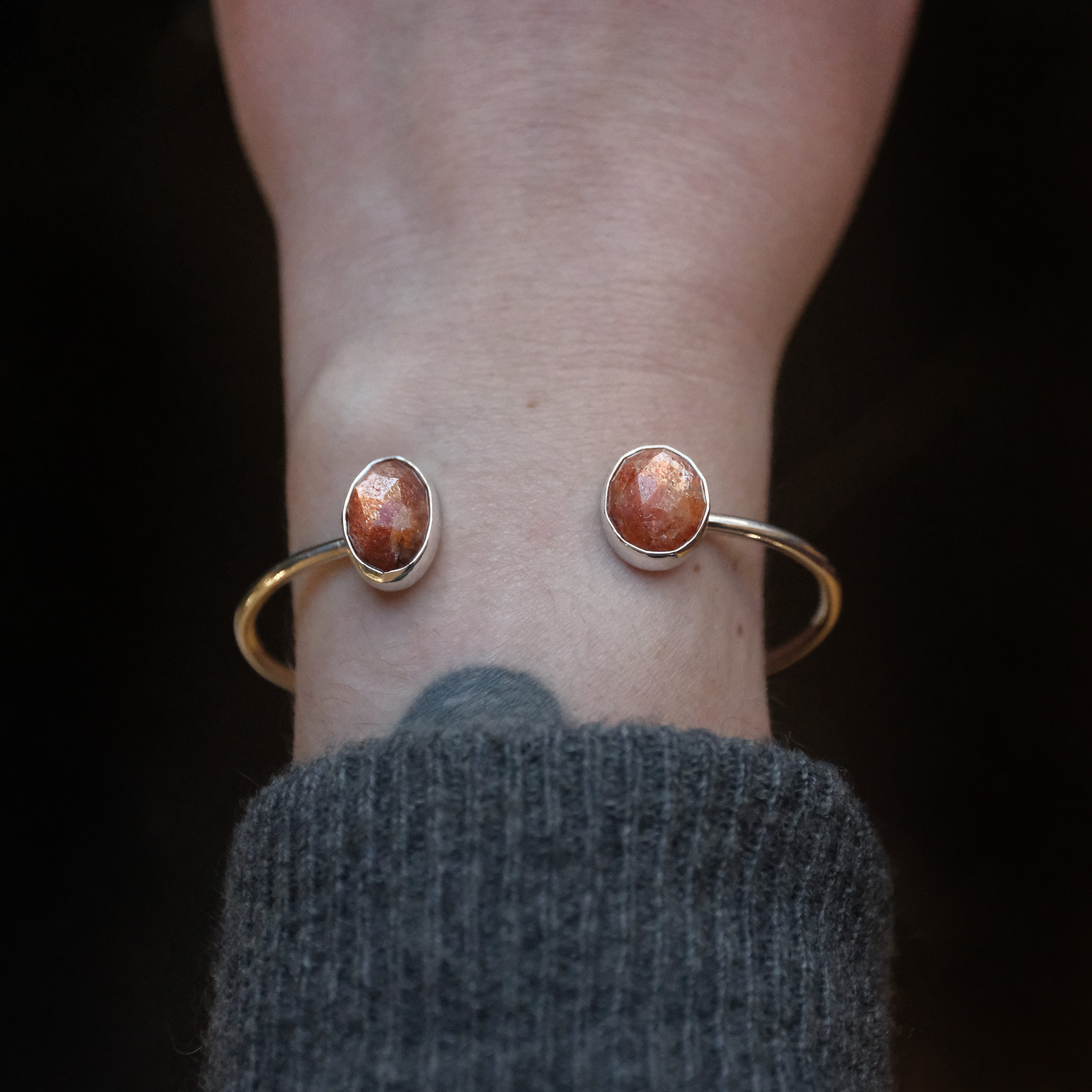 Sunstone Duo Cuff - One of a Kind