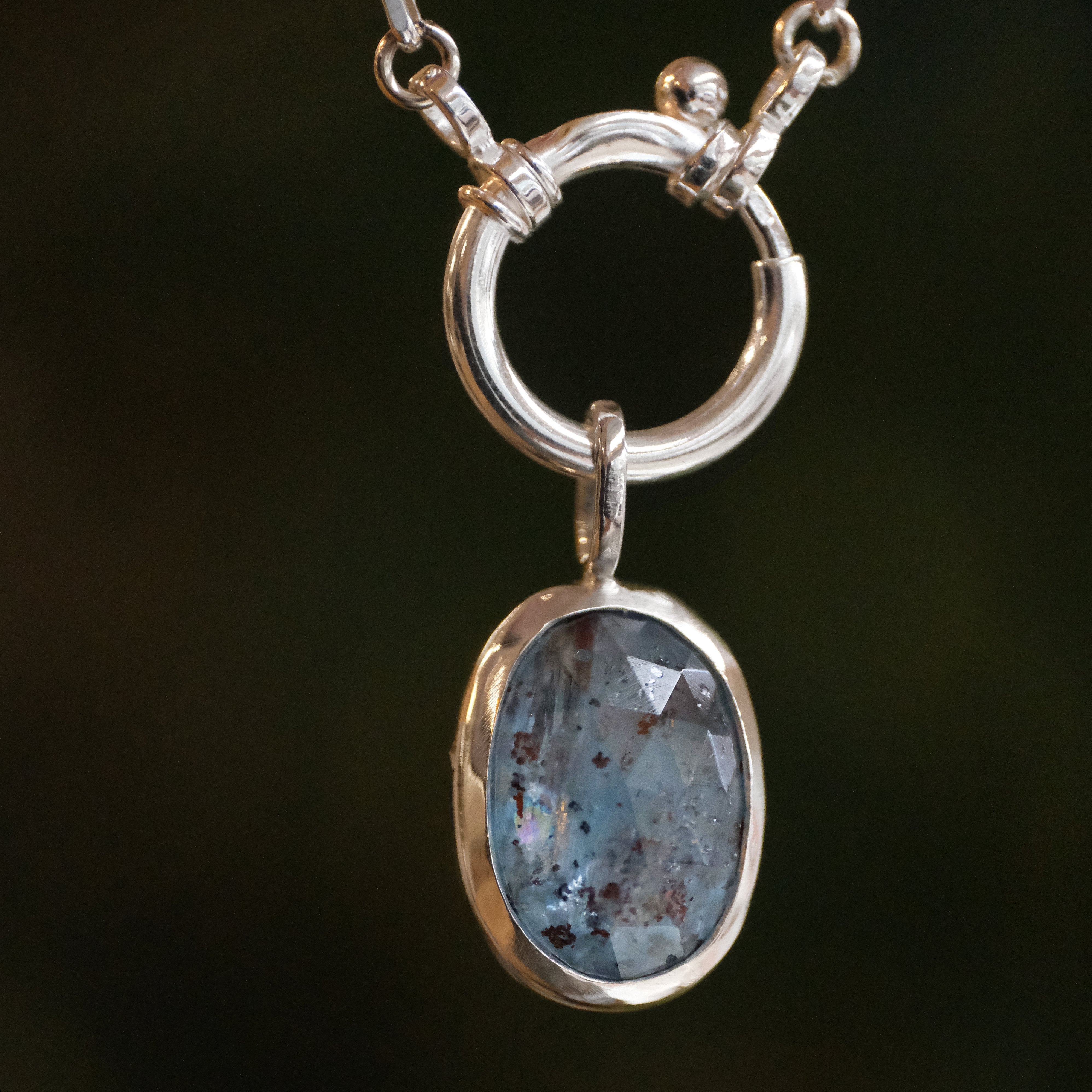 Kyanite Charm Keeper Necklace - One of a Kind