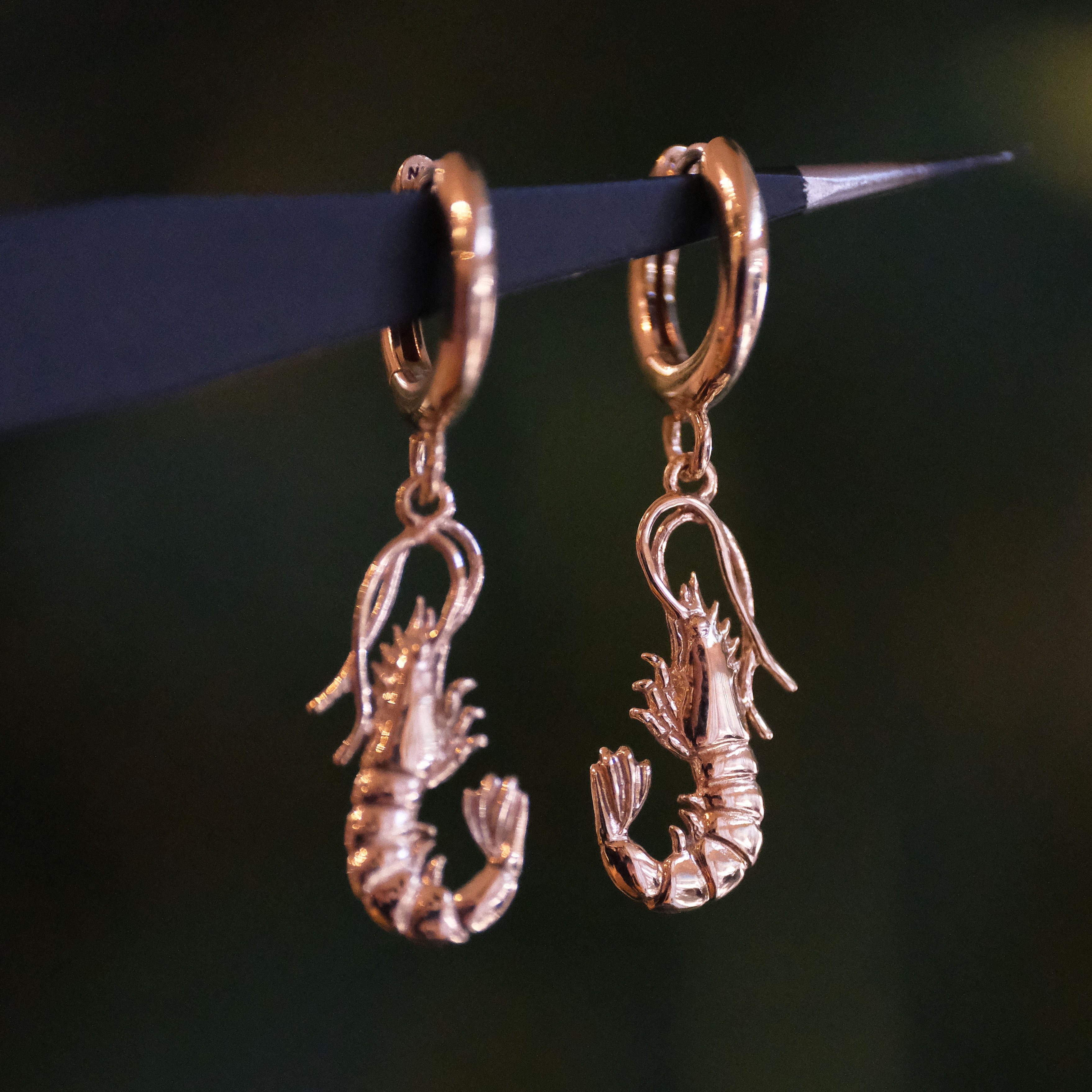 Bronze + Sterling Shrimpy Huggers