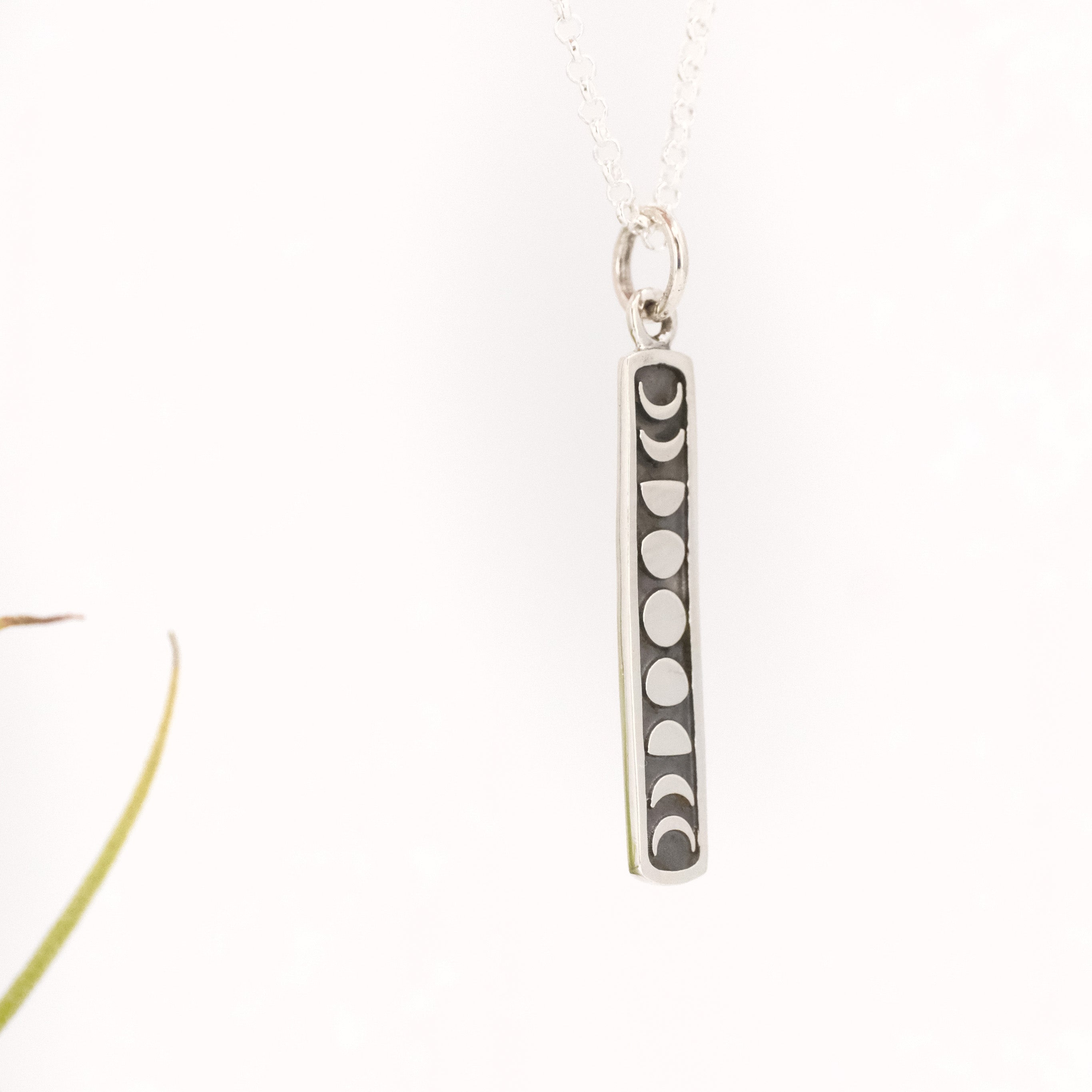 Sterling Moon Phase Necklace