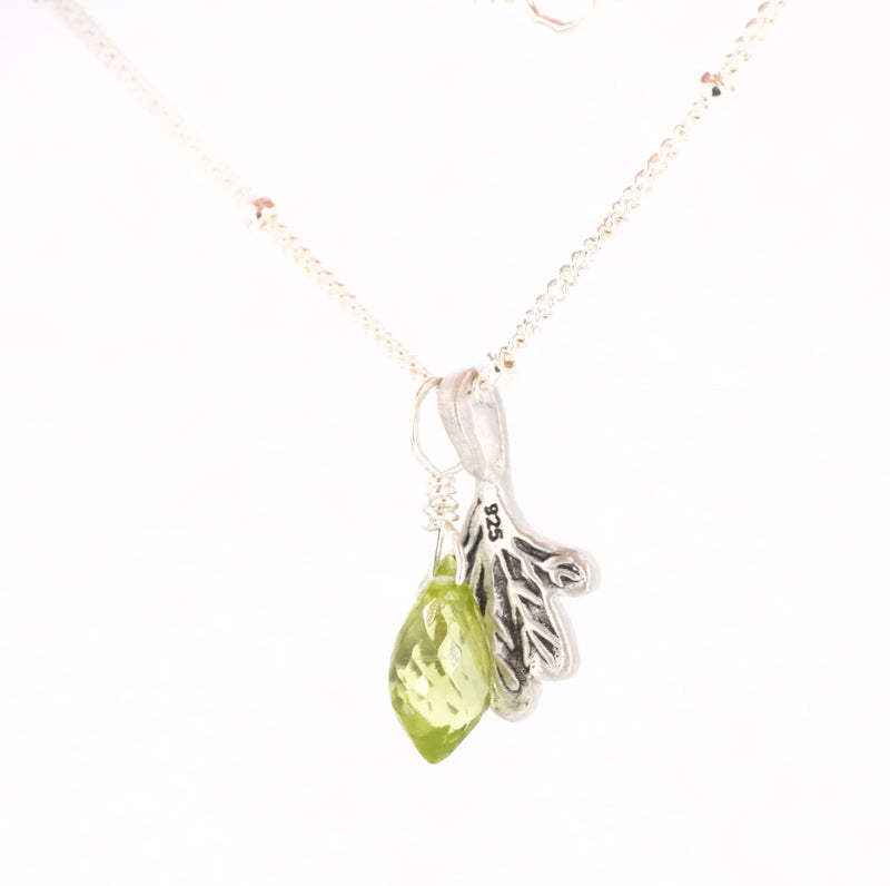 Herbs Sterling + Peridot Necklace