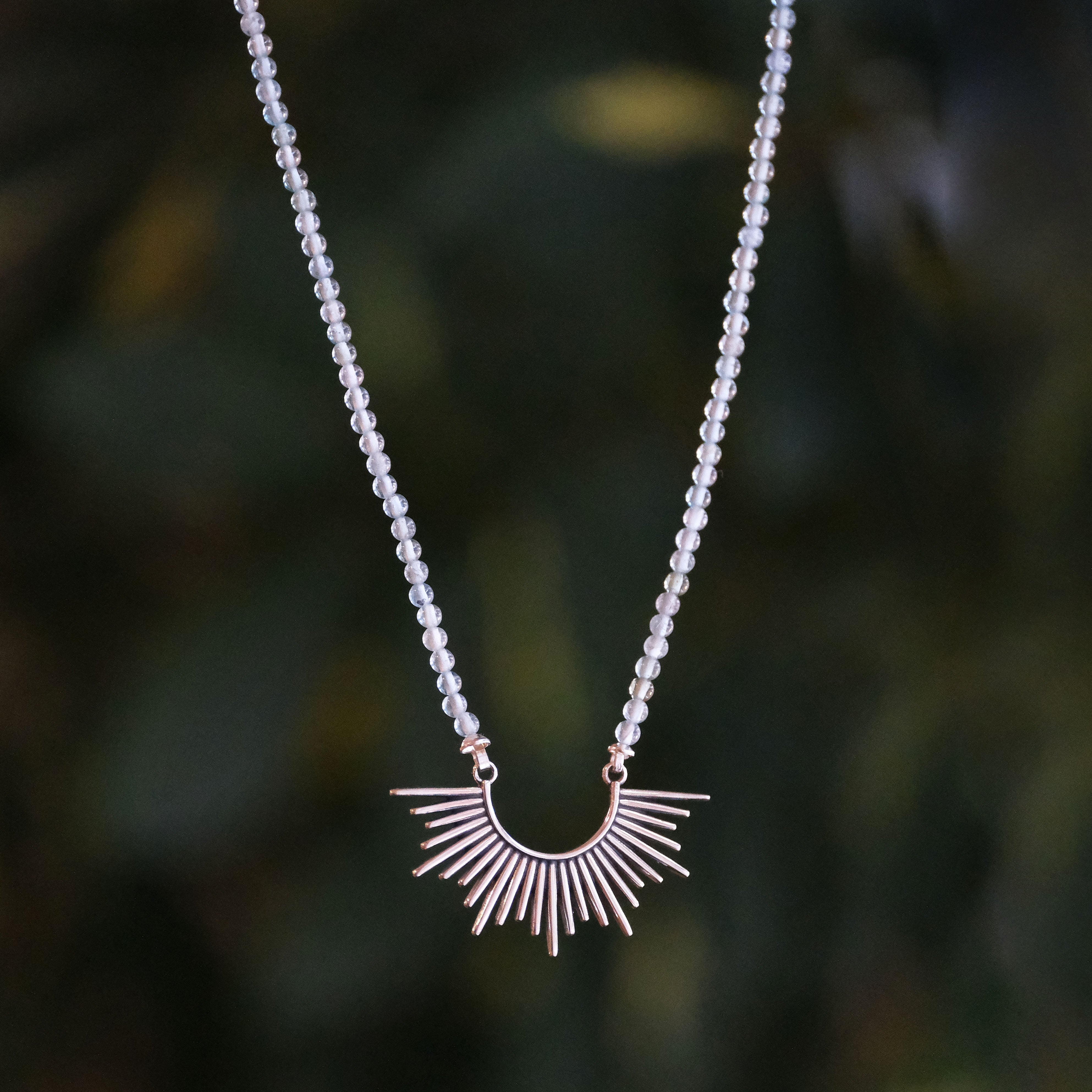 Sundown Apatite + Sterling Necklace - One of a Kind