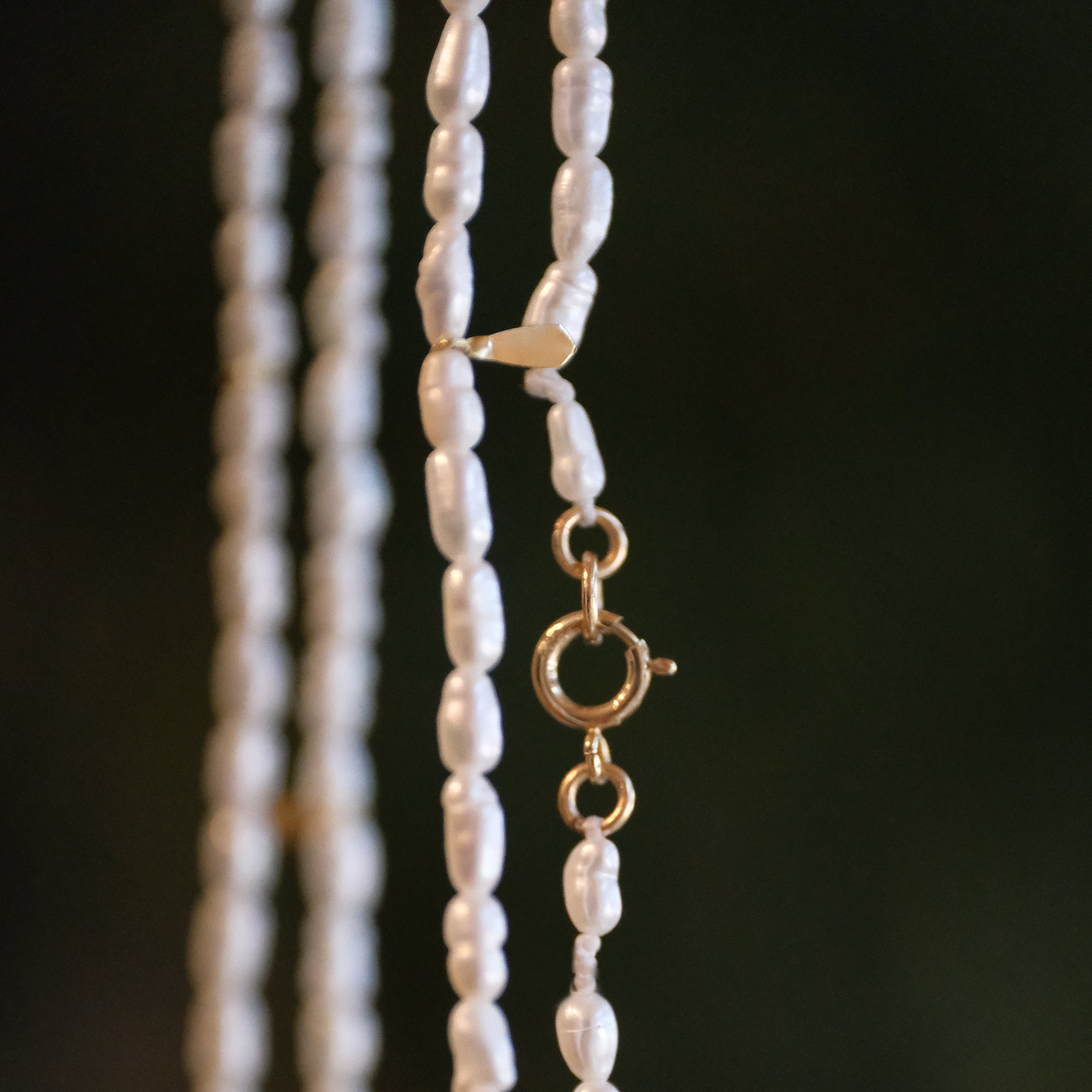 14k + Freshwater Pearl Prickly Pear Necklace - One of a Kind