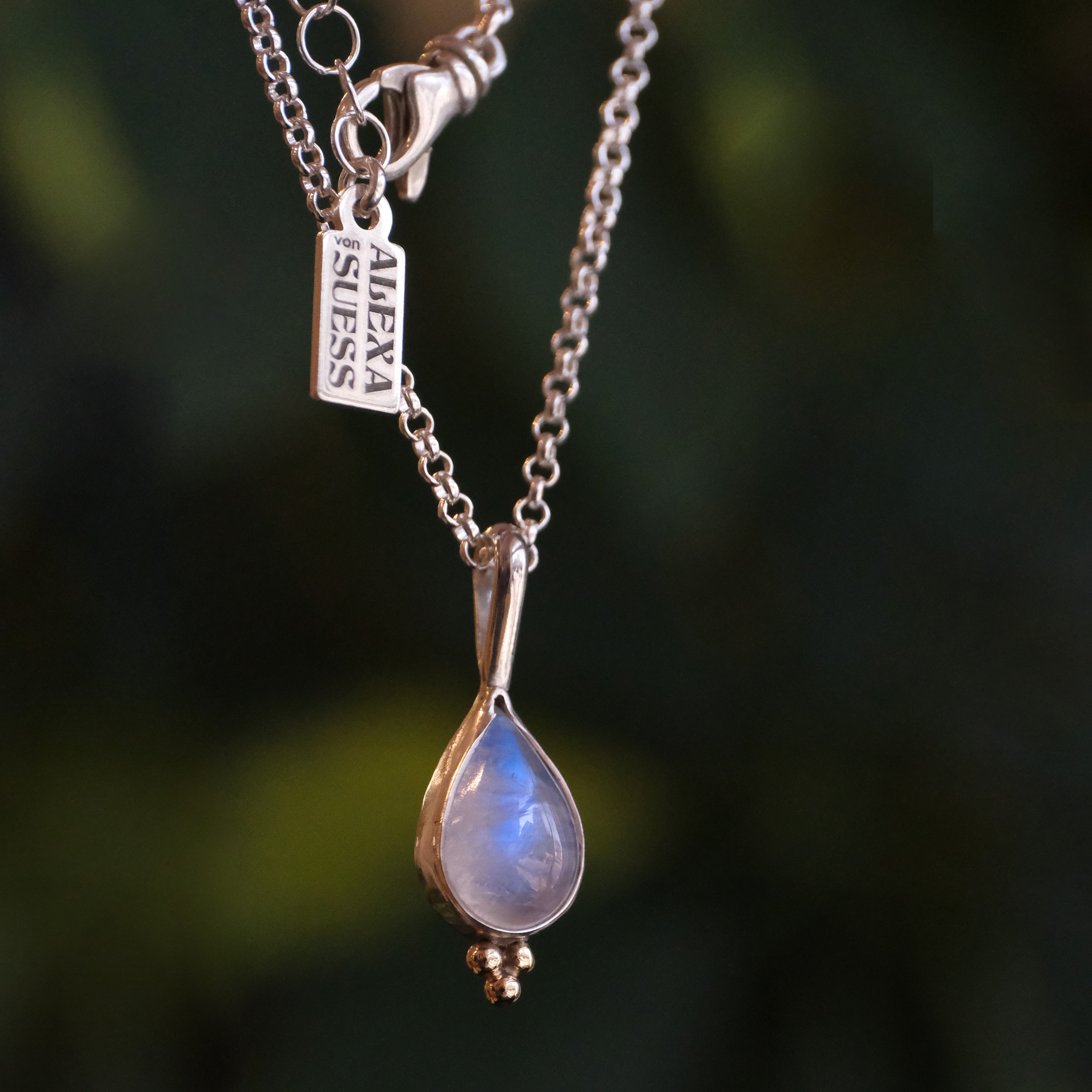 Moonstone Dewdrop Necklace - One of a Kind