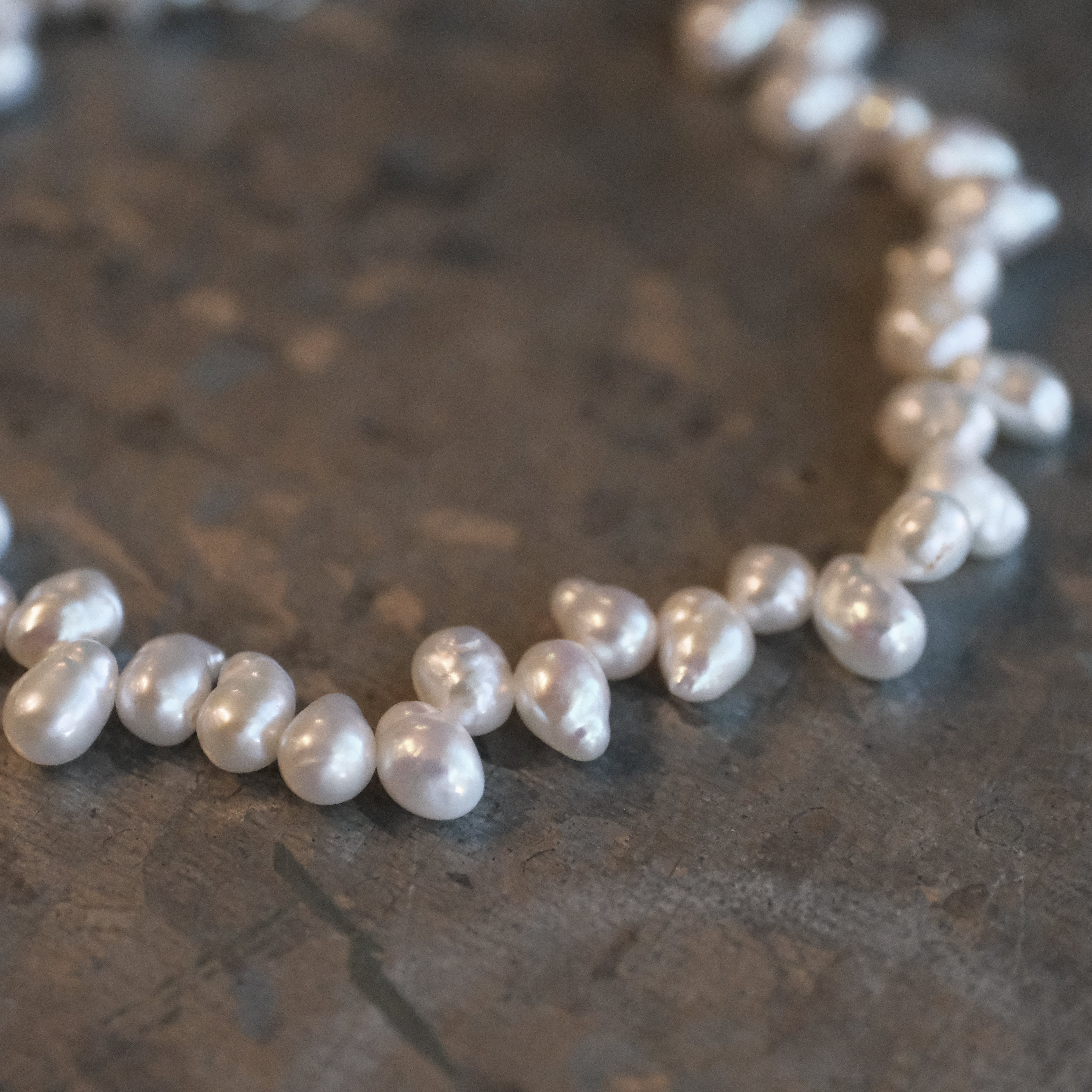 Freshwater Pearl + Sterling Caviar Bracelet