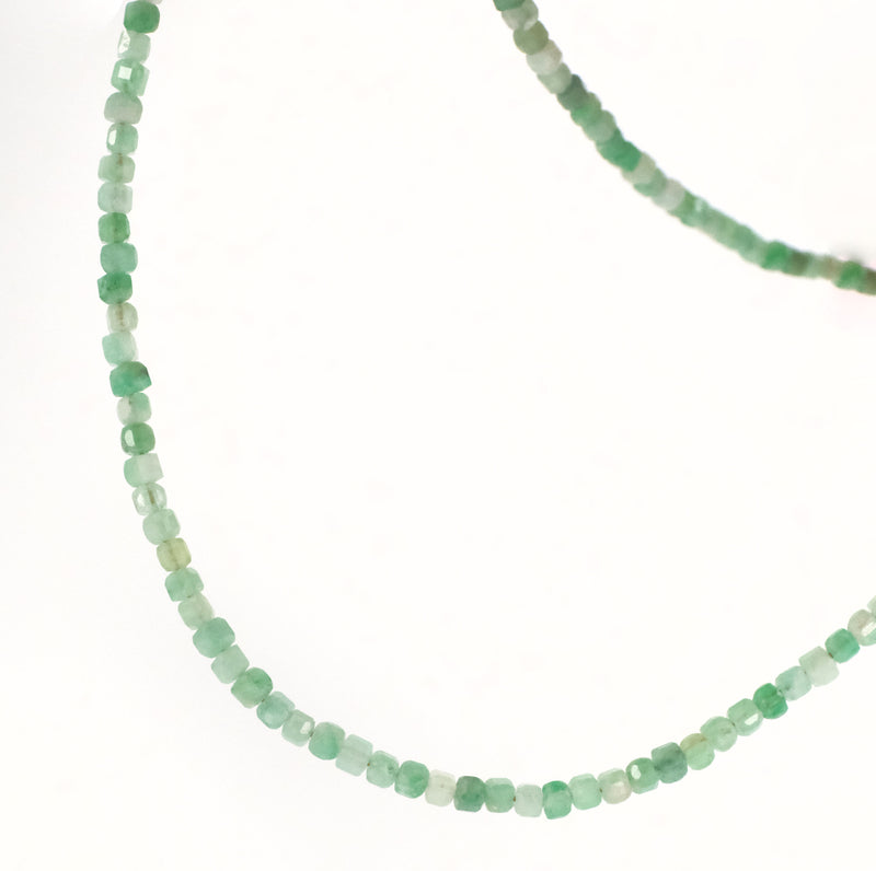14k Seedling Emerald Necklace