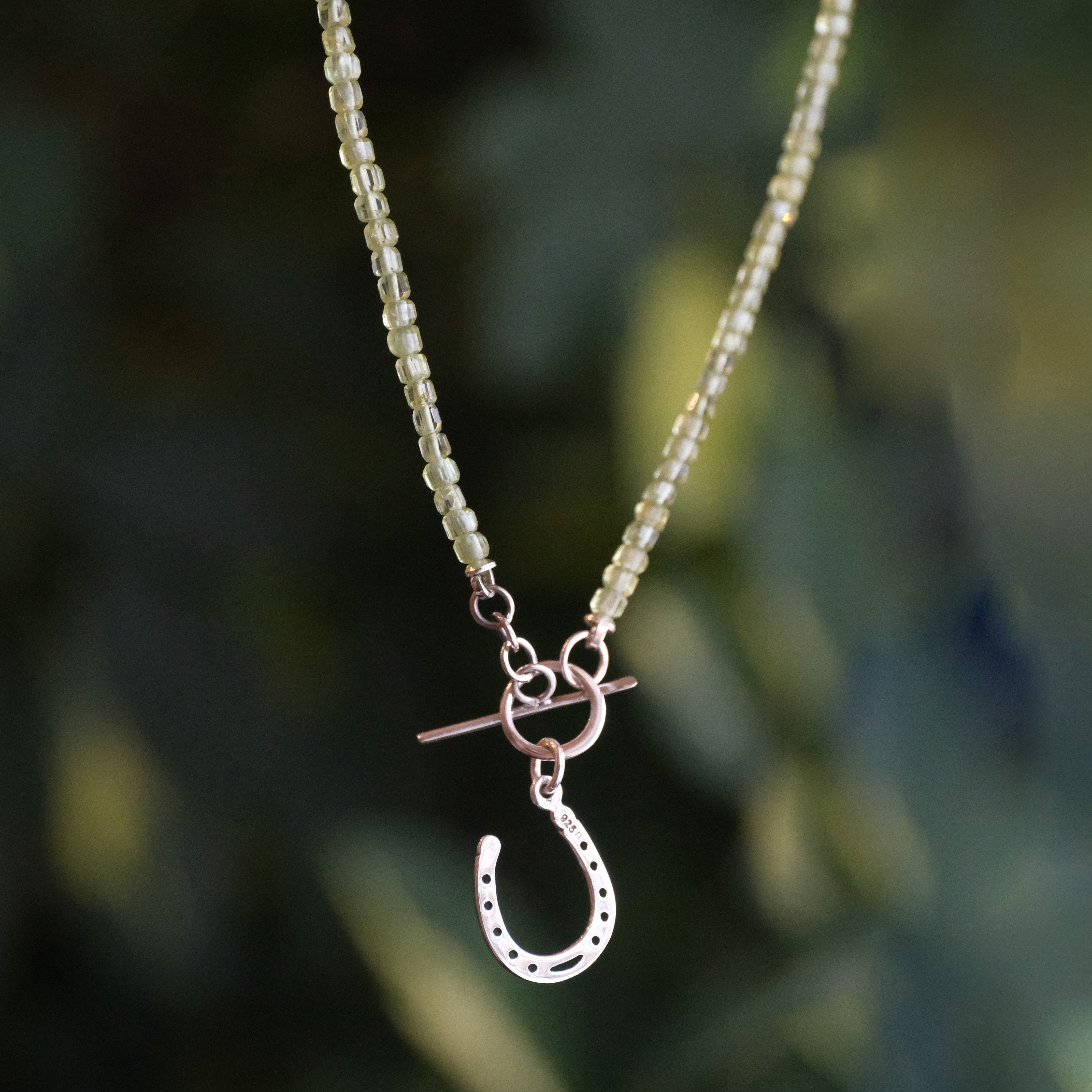 Ruffian Peridot + Sterling Necklace