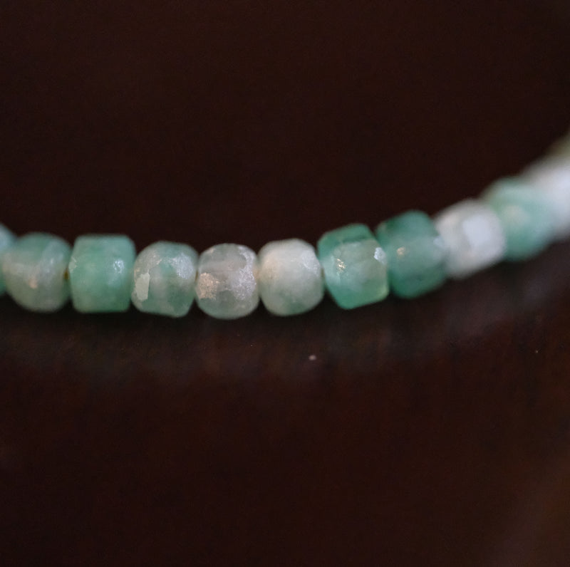 14k Seedling Emerald Necklace